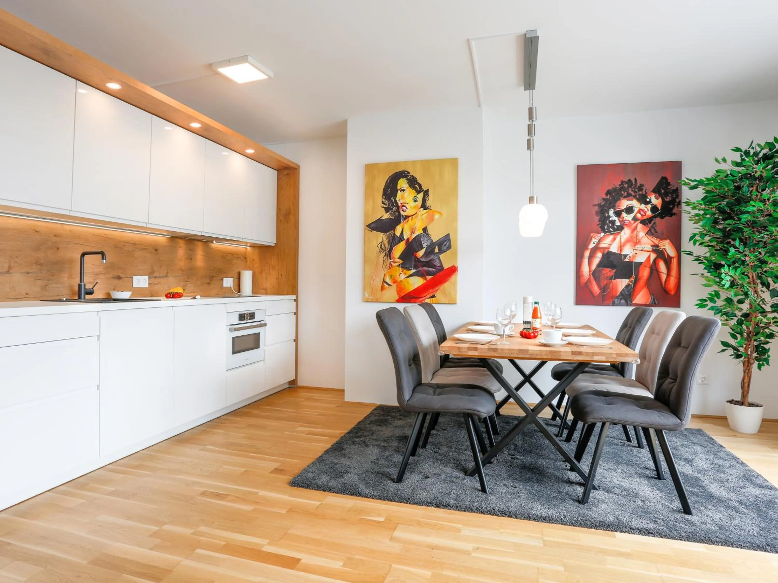 Kitchen or kitchenette in Penthouse Apartments