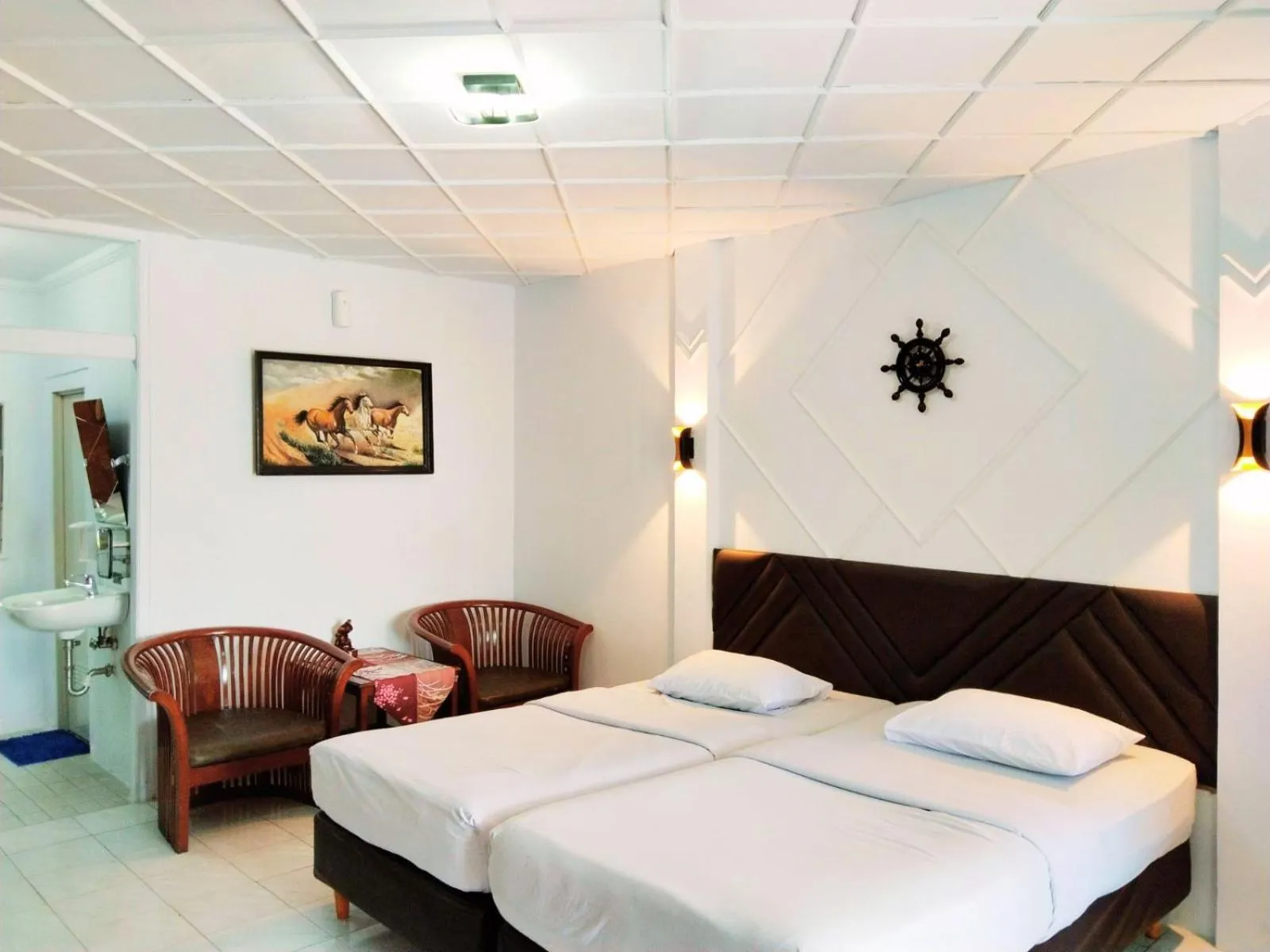 Bed in Hotel New Gondangdia Powered by Cocotel