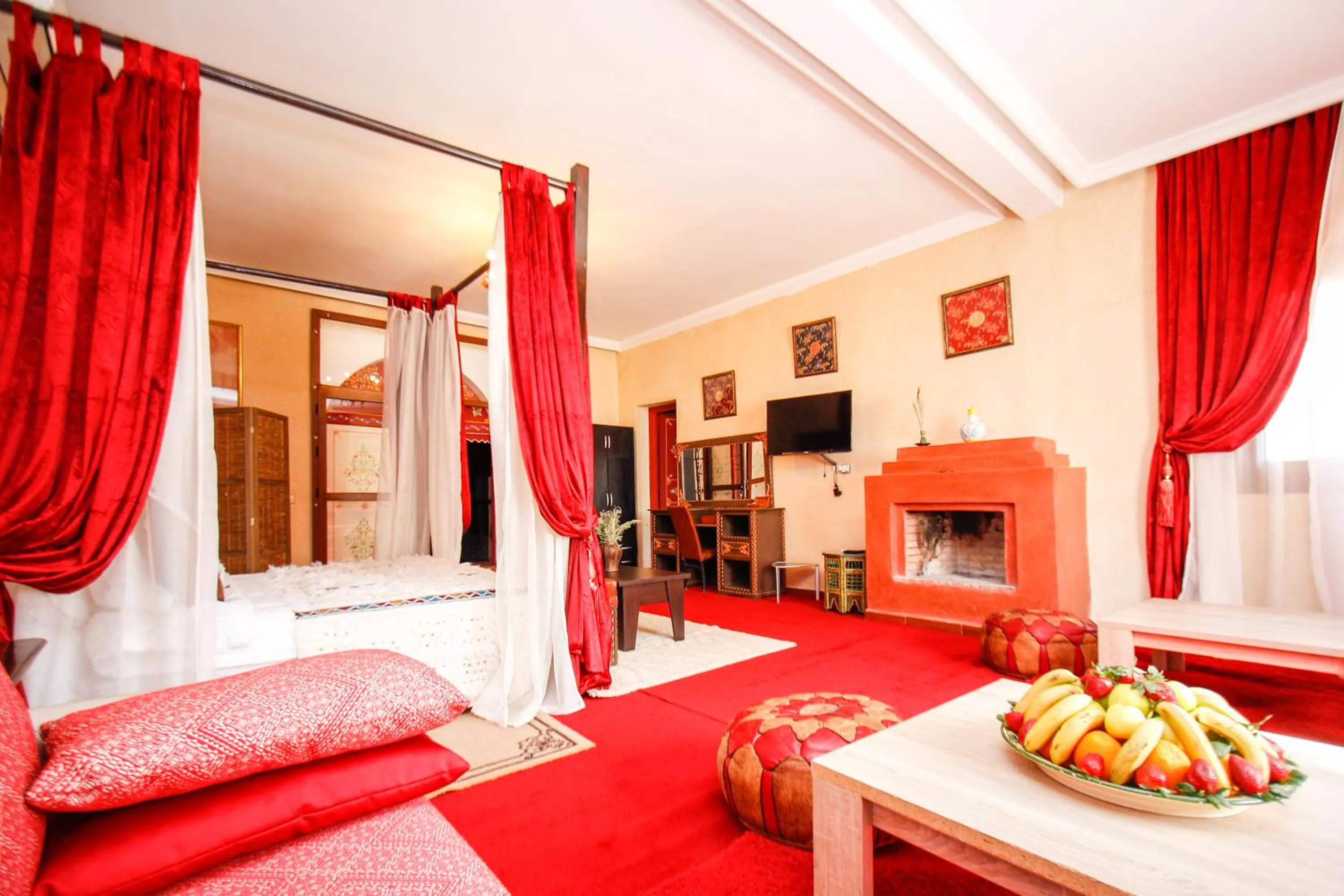 Bed in Kasbah Ait Oumghar