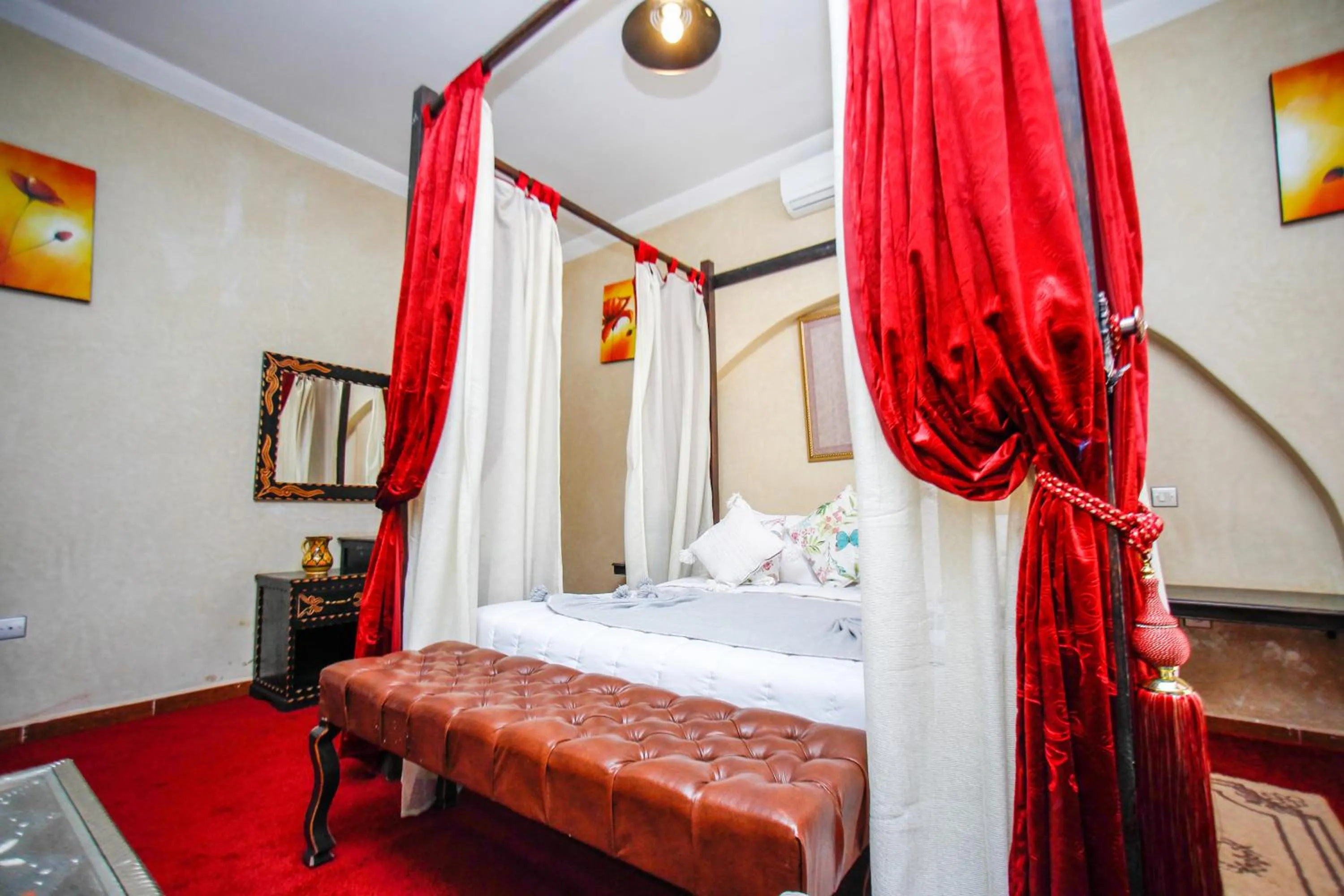 Bed in Kasbah Ait Oumghar