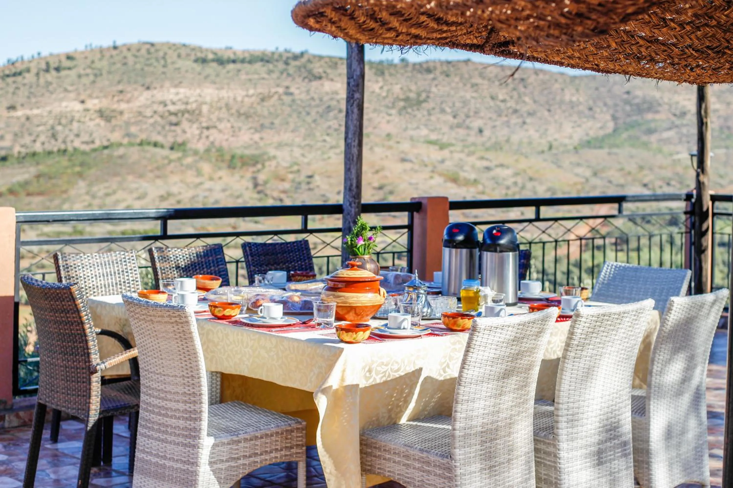 Balcony/Terrace in Kasbah Ait Oumghar