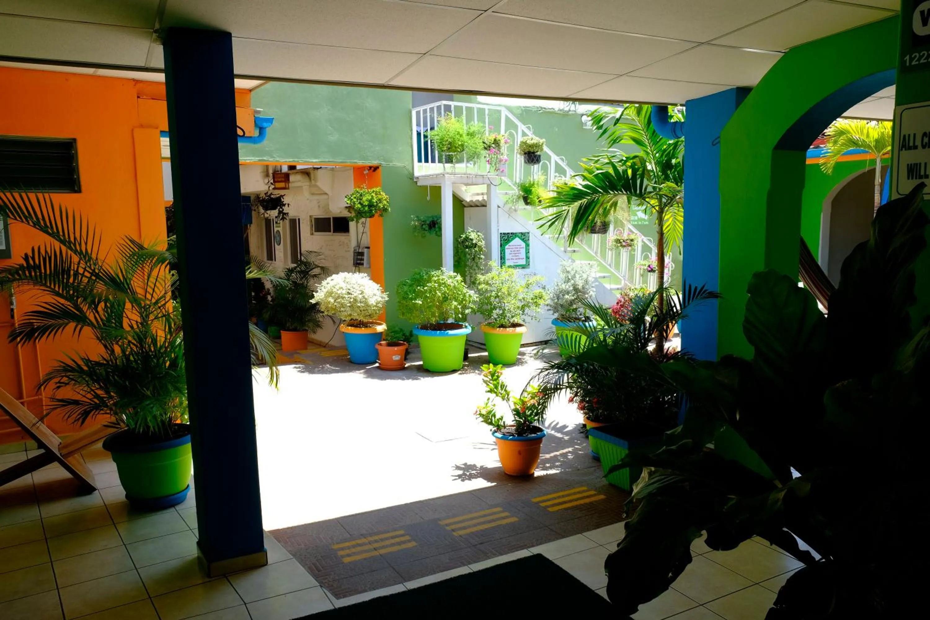 Decorative detail in Hostal Casa Verde