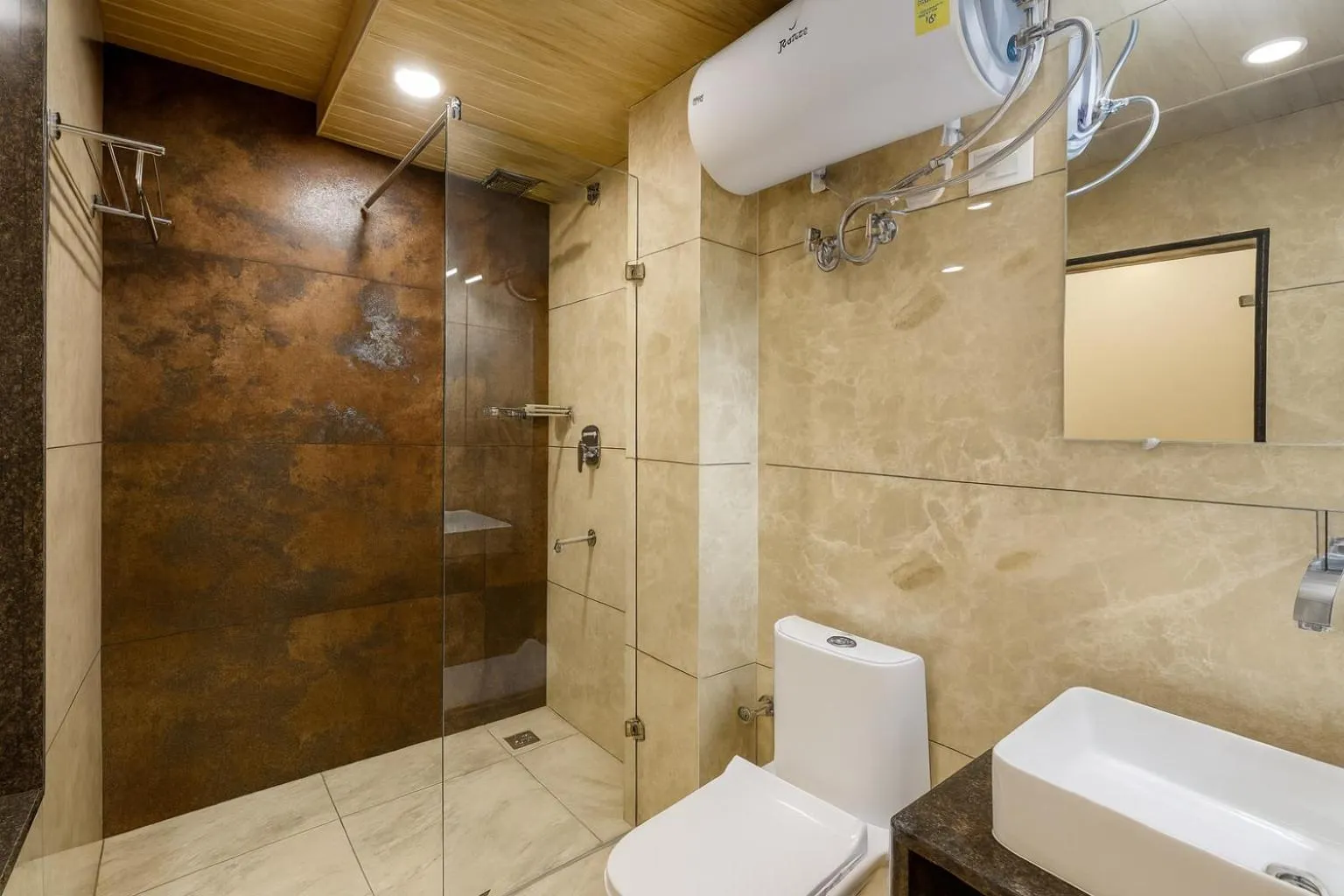 Shower in Hotel Pawan Regency- Best Mountain View Hotel In McLeodganj