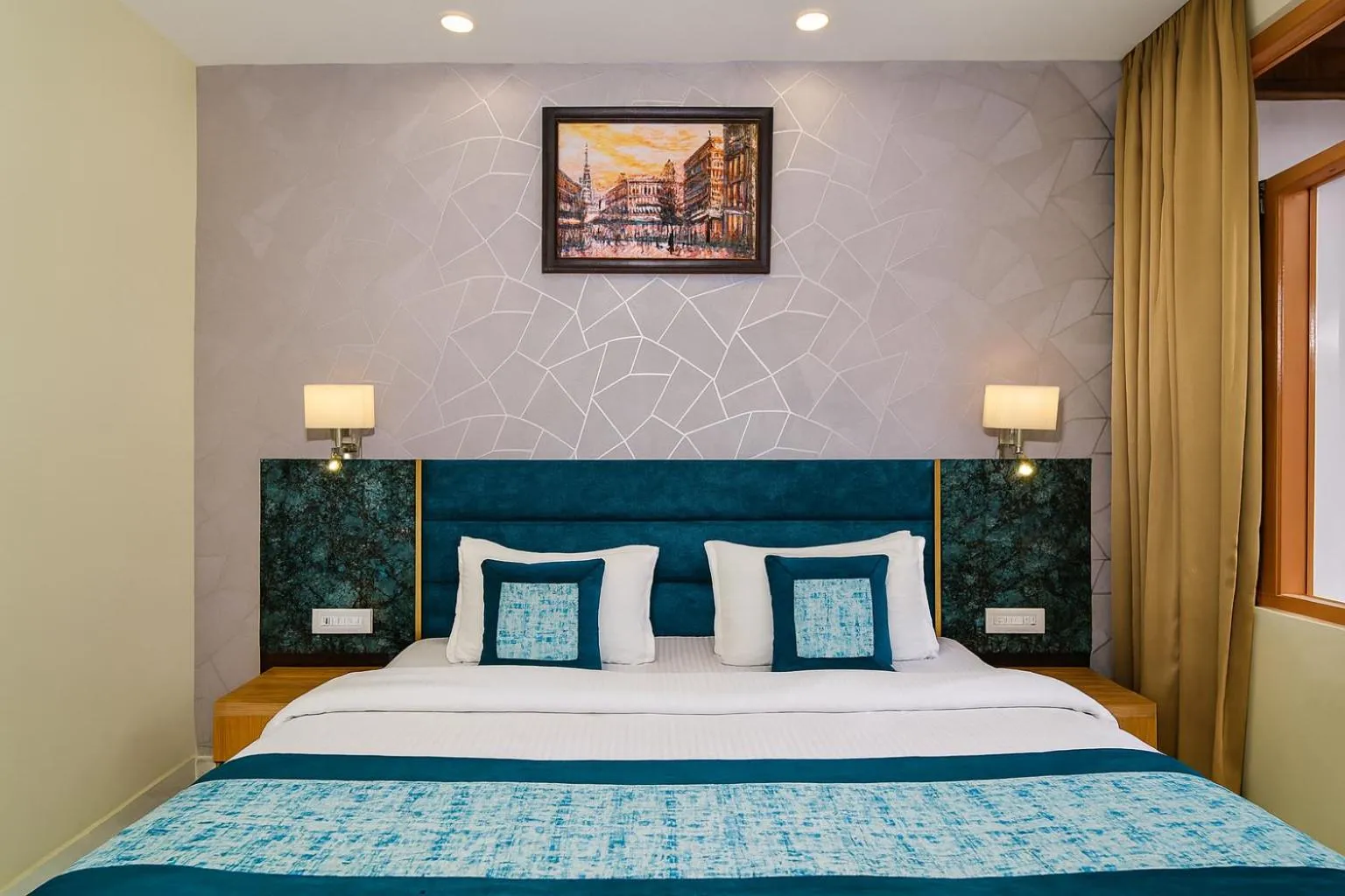 Bedroom, Bed in Hotel Pawan Regency- Best Mountain View Hotel In McLeodganj