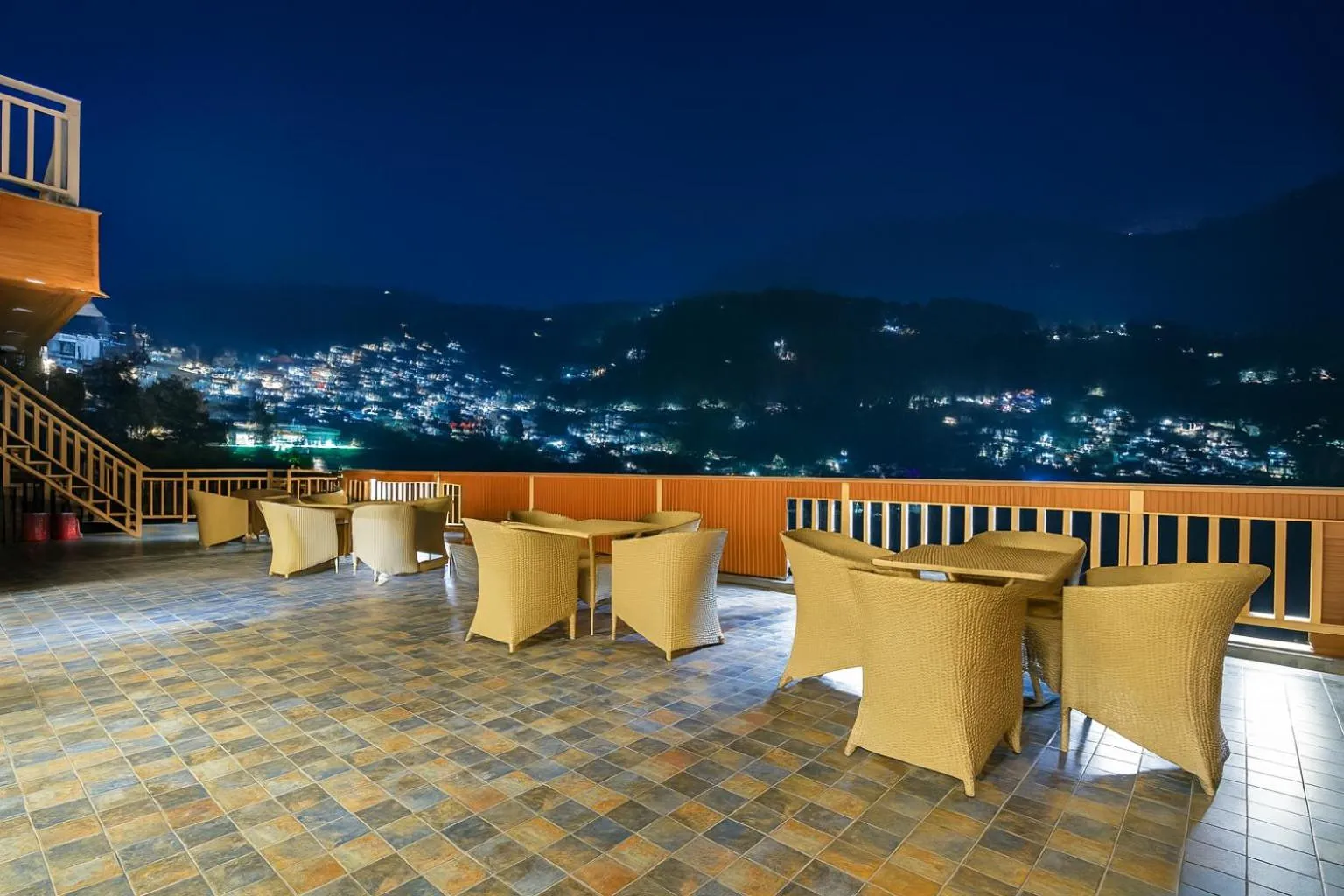 Balcony/Terrace in Hotel Pawan Regency- Best Mountain View Hotel In McLeodganj