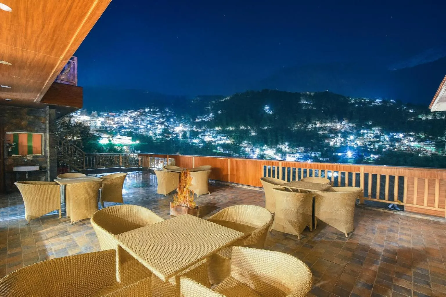Balcony/Terrace in Hotel Pawan Regency- Best Mountain View Hotel In McLeodganj