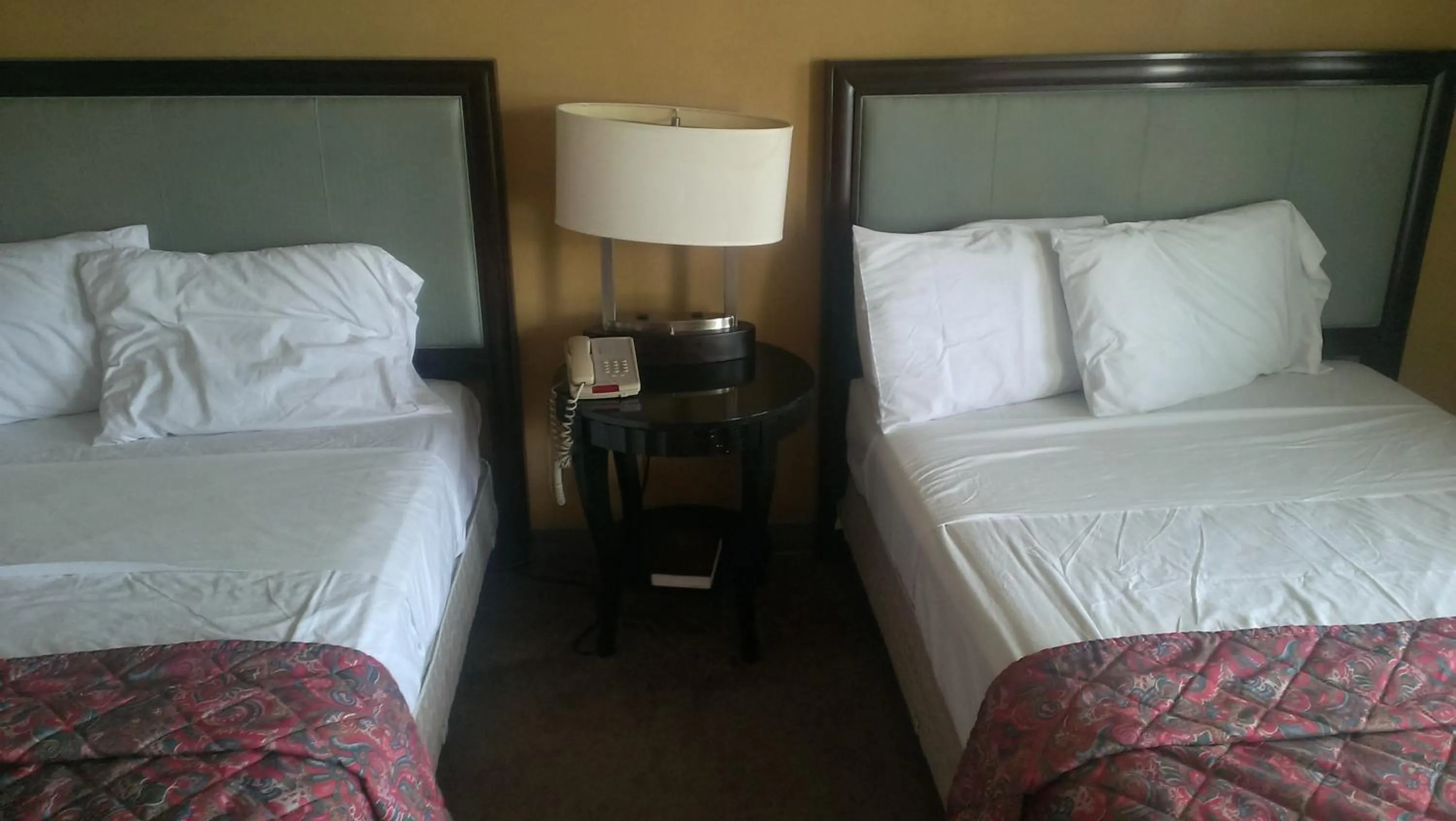 Decorative detail, Bed in Branford Motel