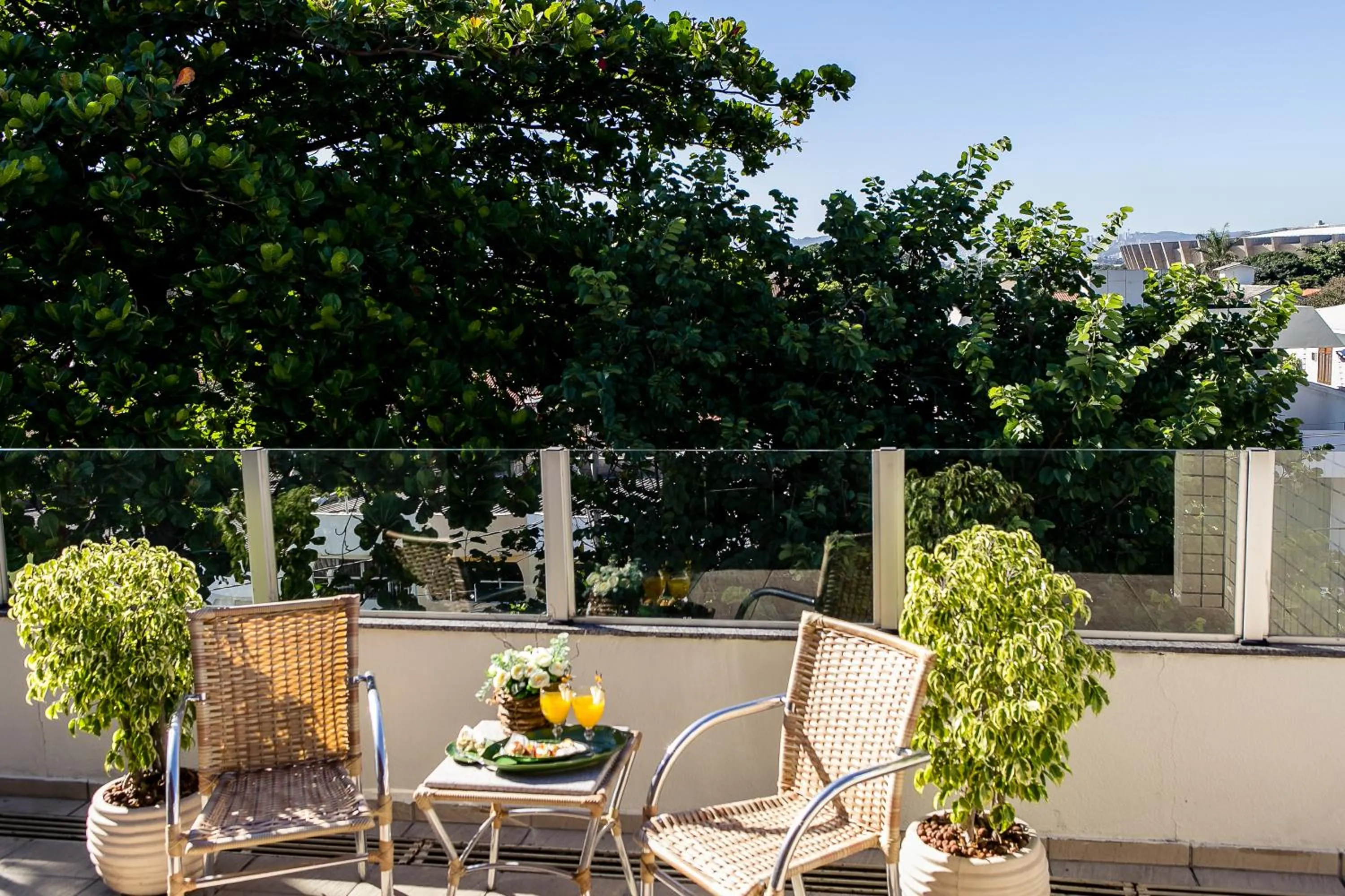 Balcony/Terrace in Pousada Sossego da Pampulha