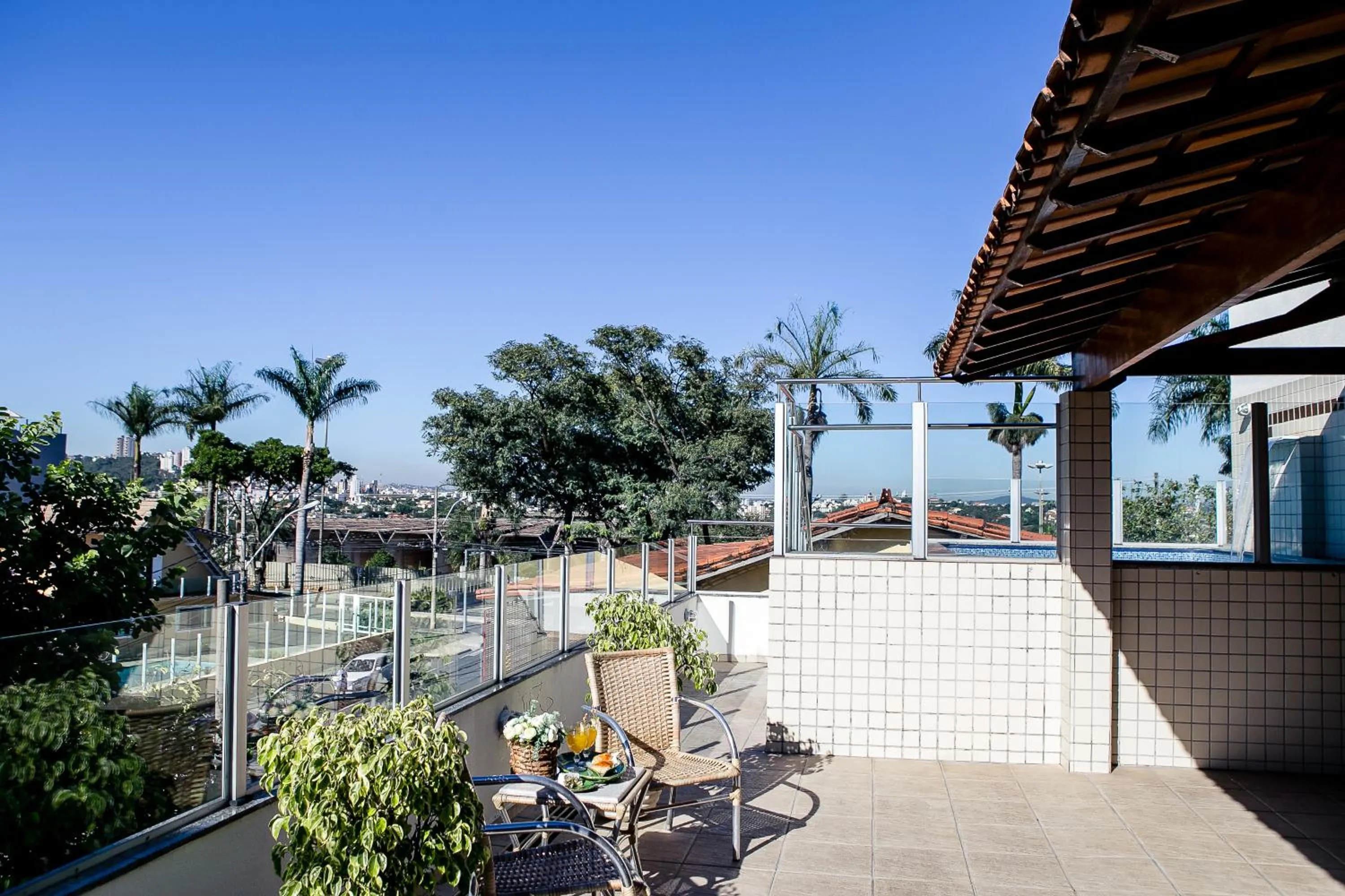 Balcony/Terrace in Pousada Sossego da Pampulha