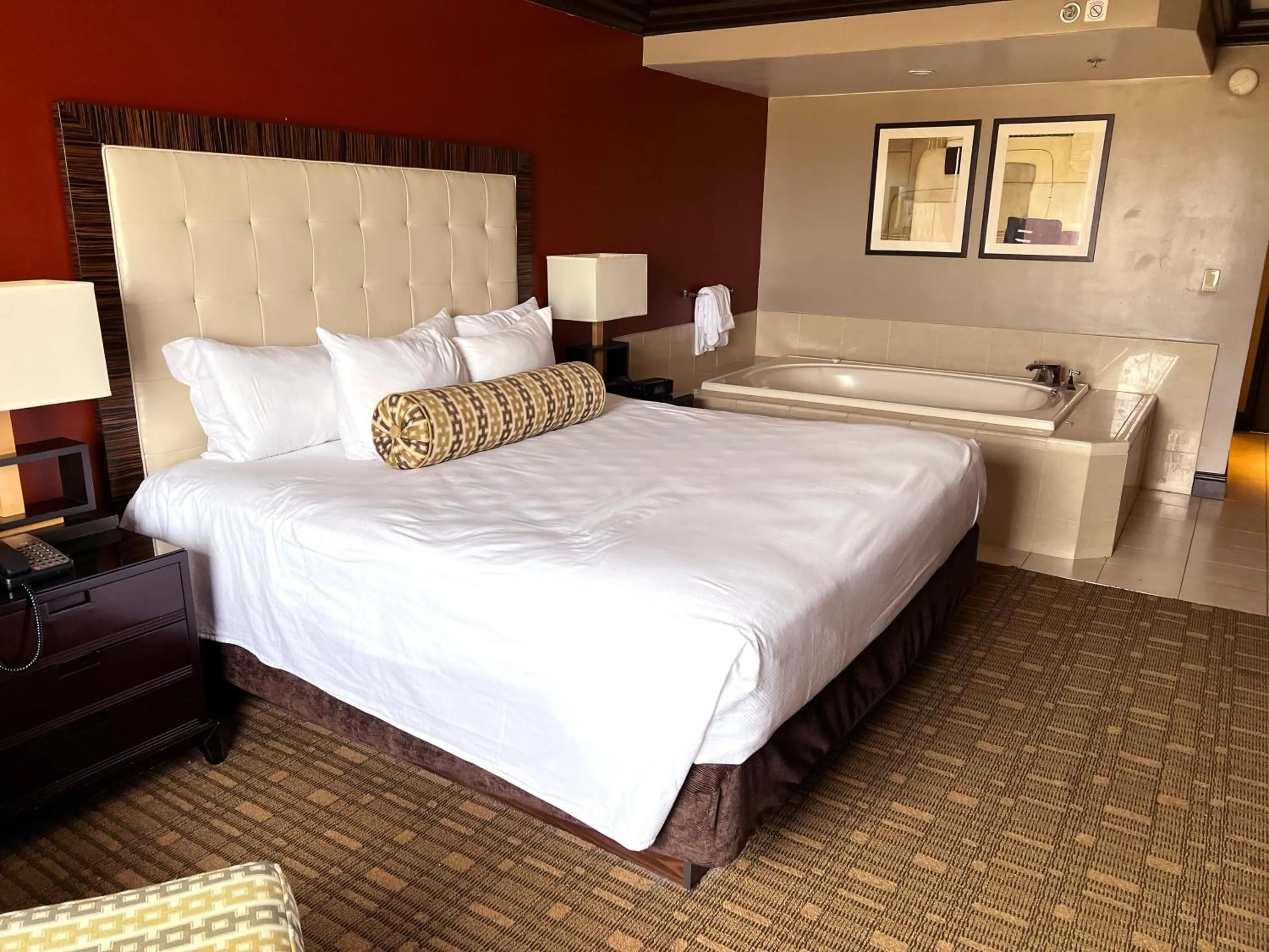 Bed in Ameristar Casino Hotel Vicksburg, Ms.