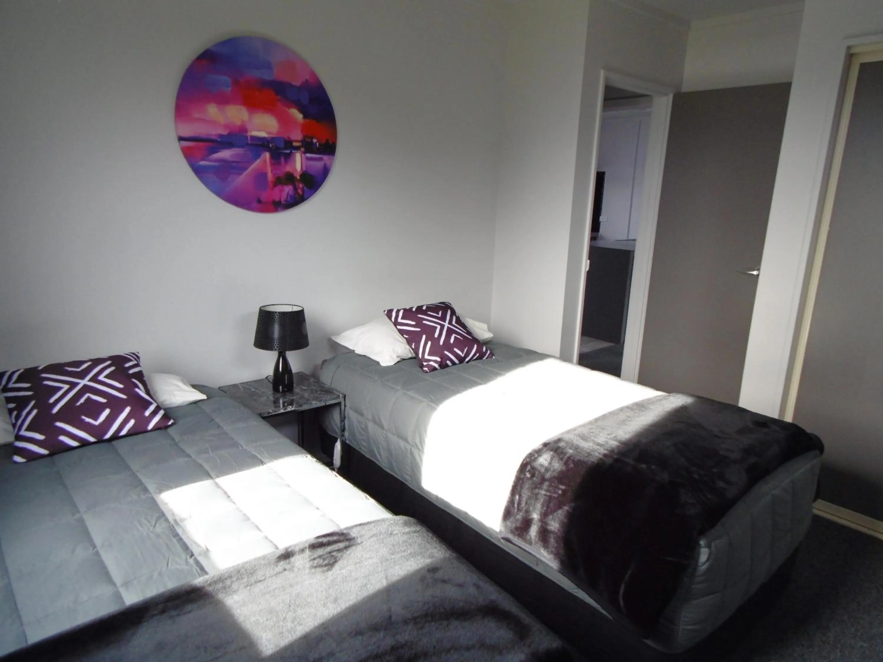 Bed in Glenavys Waitaki River Motor Camp