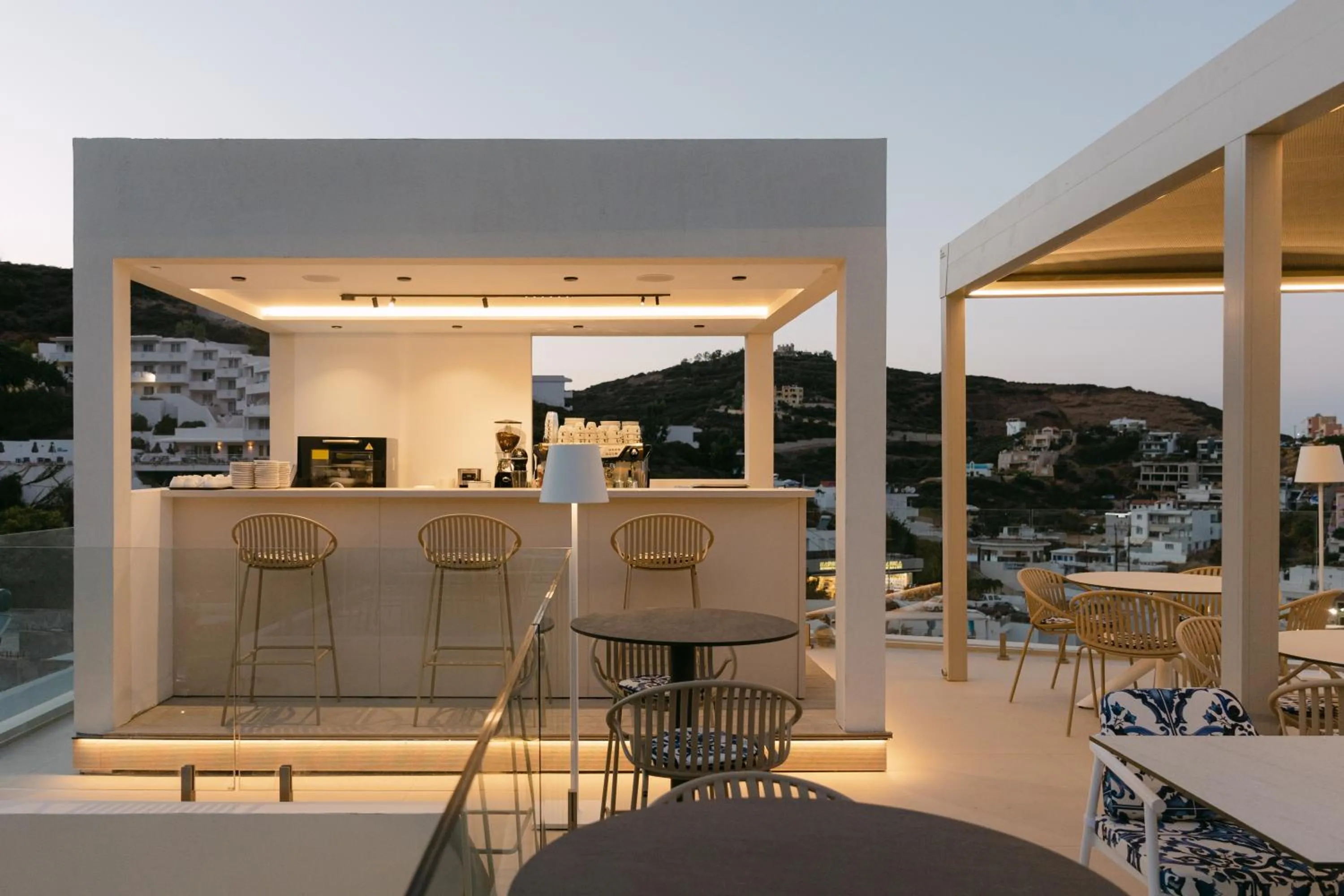 Seating area in Golden Luxury Suites