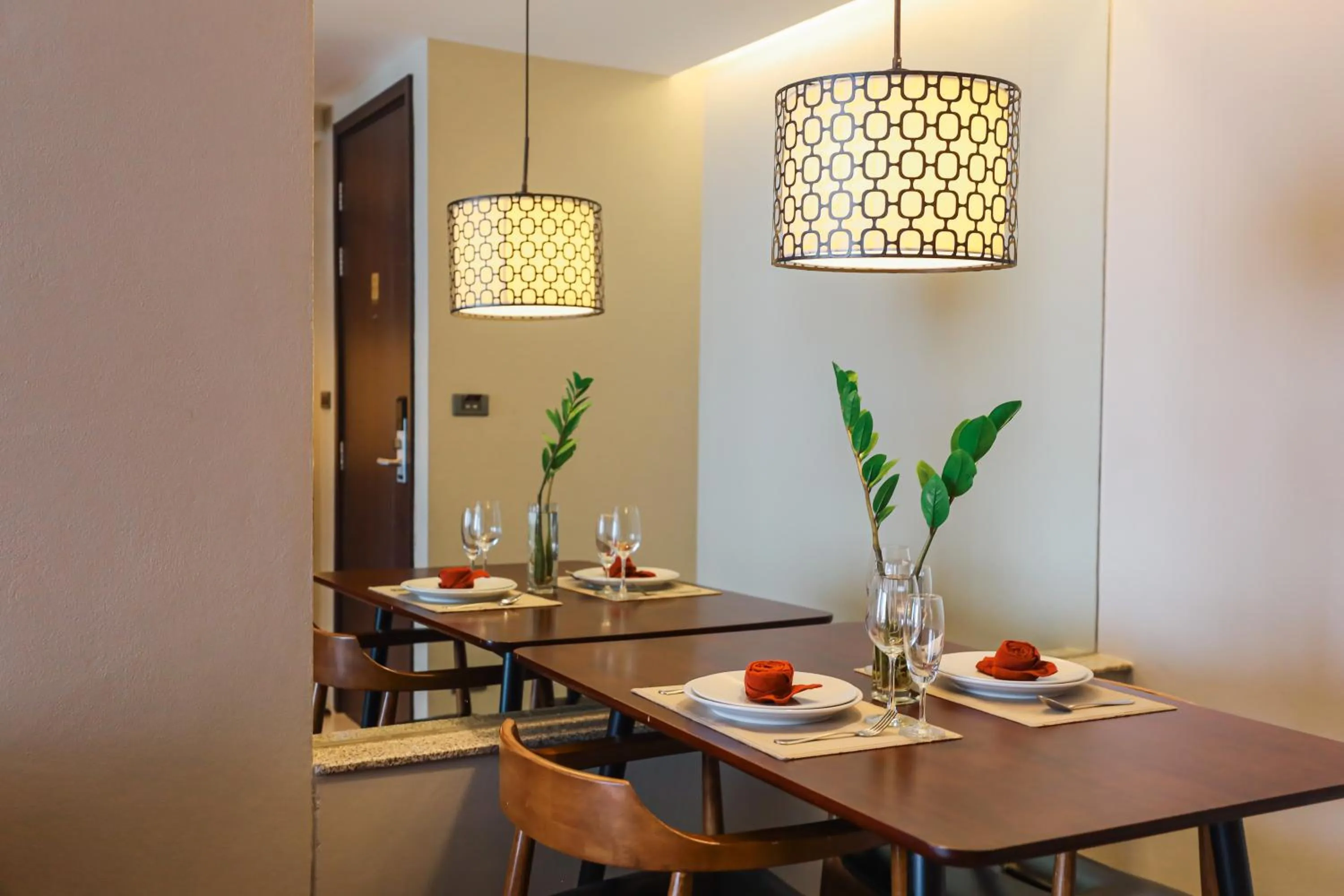 Food and drinks in Balcony Courtyard Sriracha Hotel & Serviced Apartments