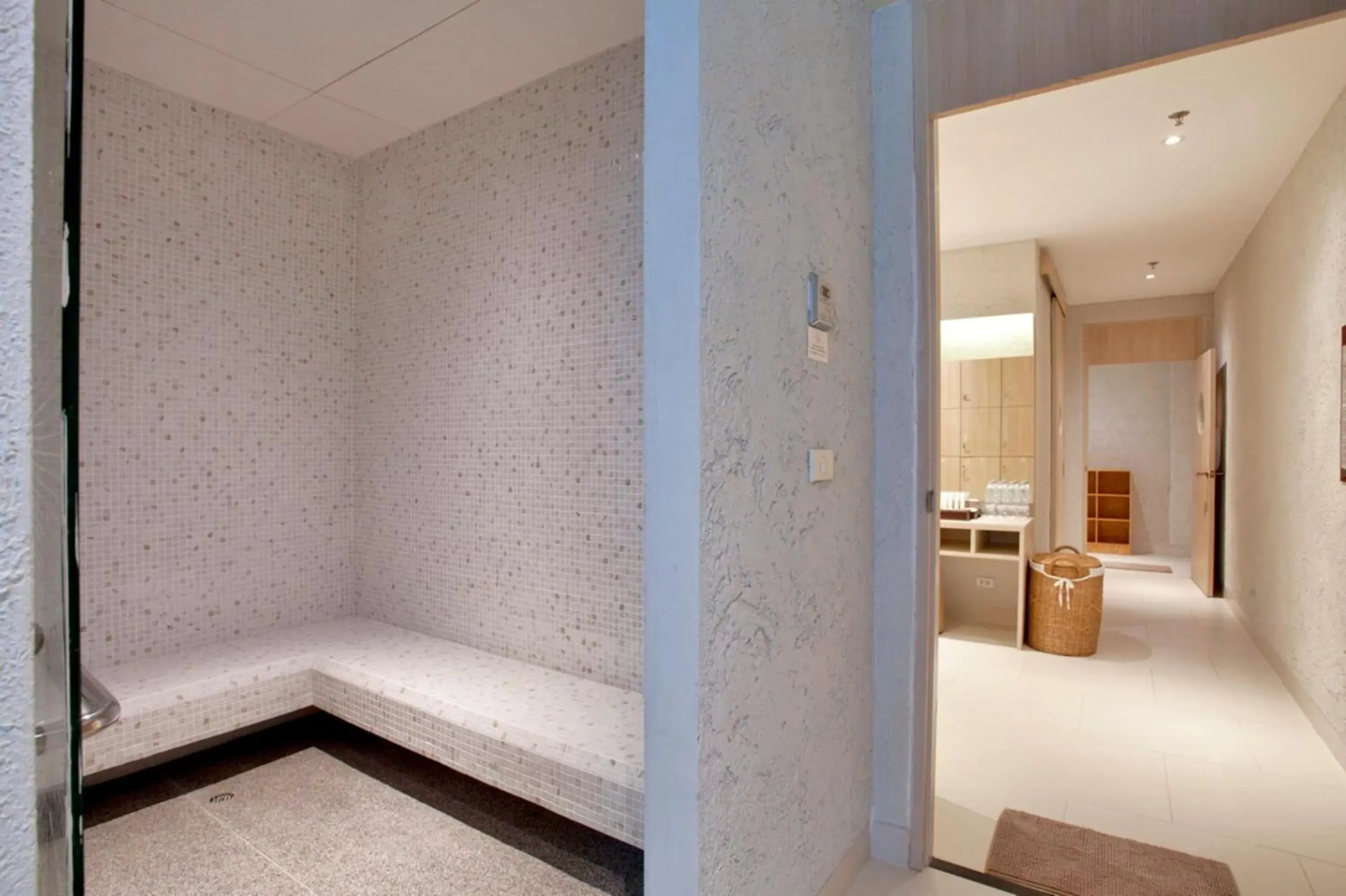 Steam room, Bed in Balcony Courtyard Sriracha Hotel & Serviced Apartments Steam room, Bed in Balcony Courtyard Sriracha Hotel & Serviced Apartments