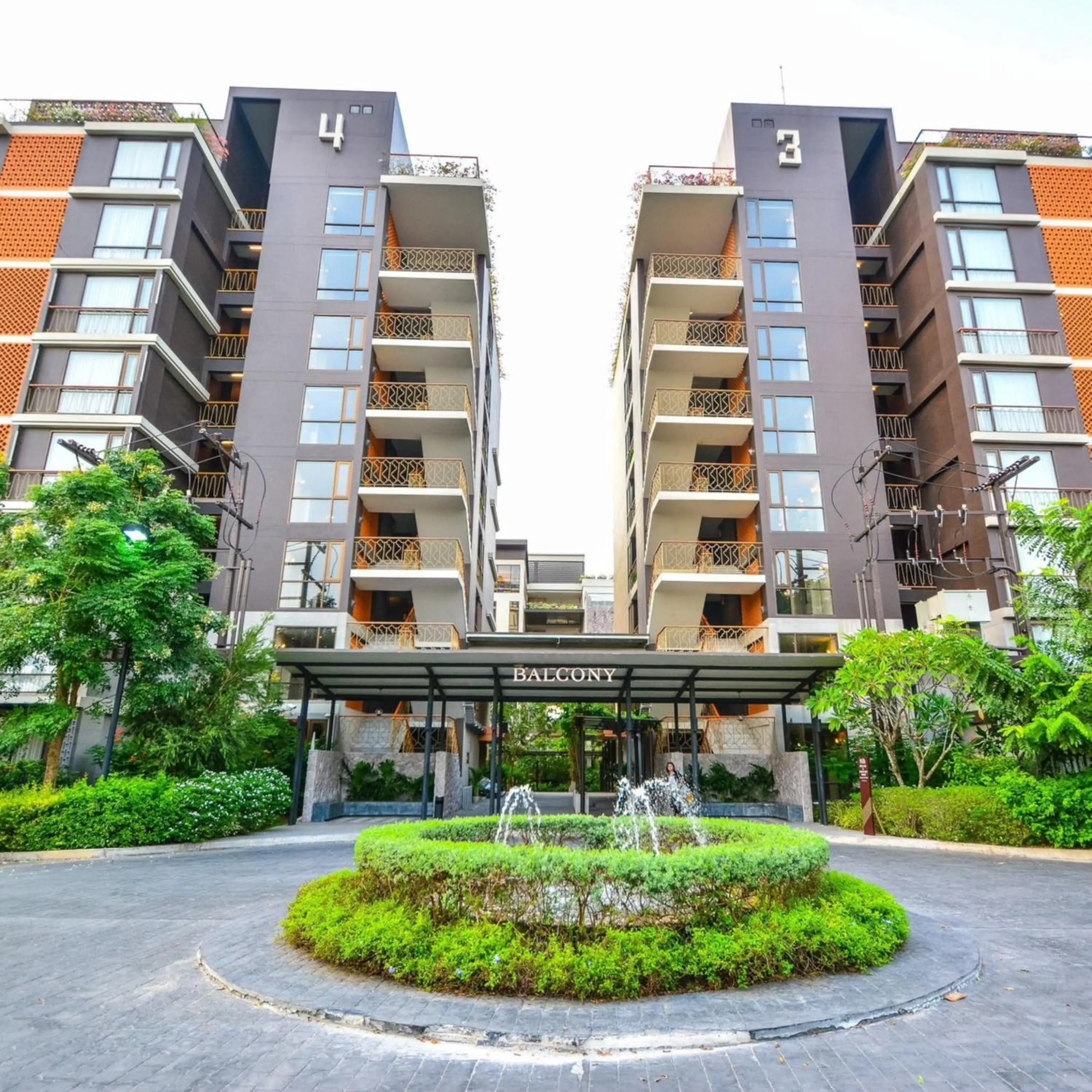 Property building in Balcony Courtyard Sriracha Hotel & Serviced Apartments