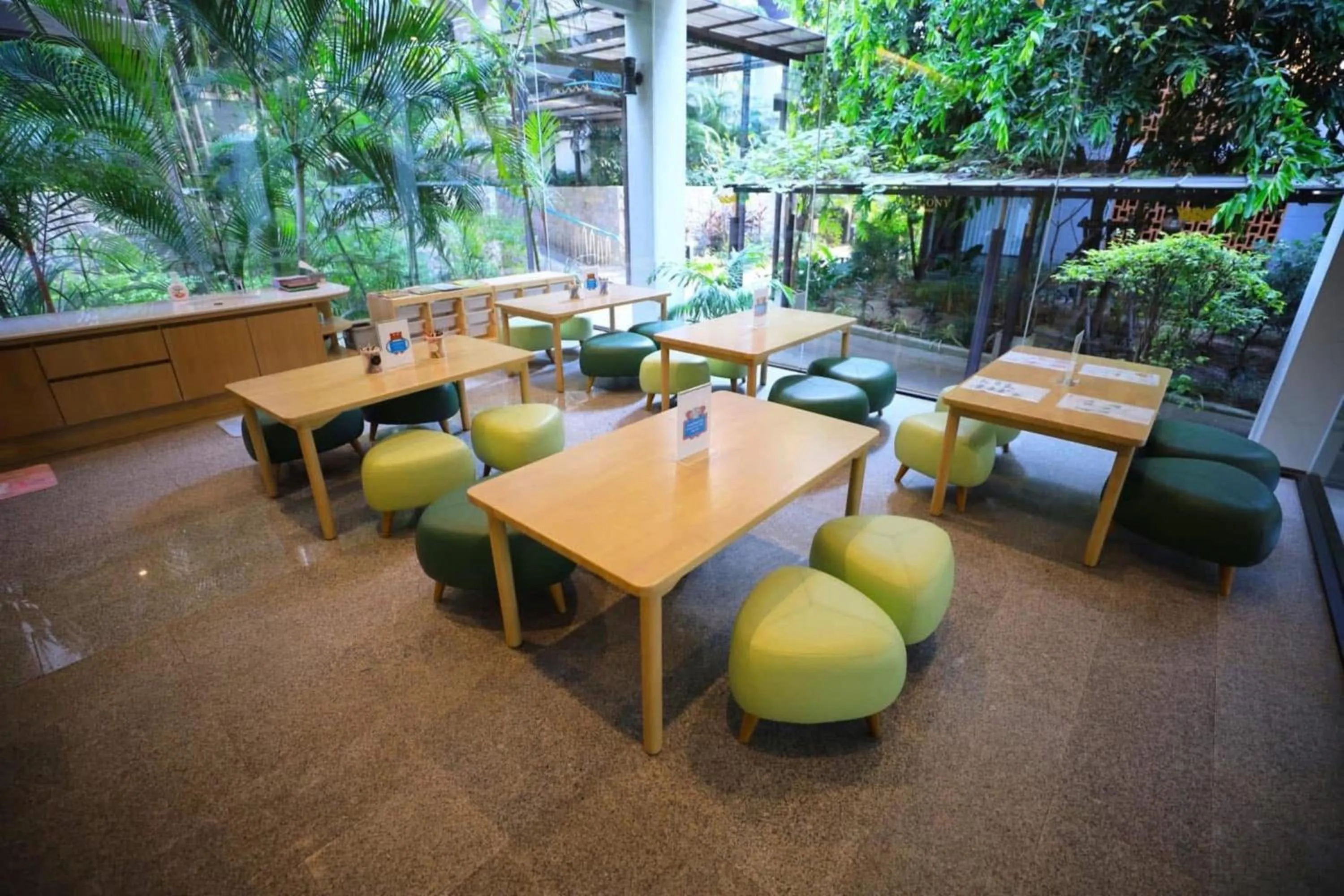 children in Balcony Courtyard Sriracha Hotel & Serviced Apartments