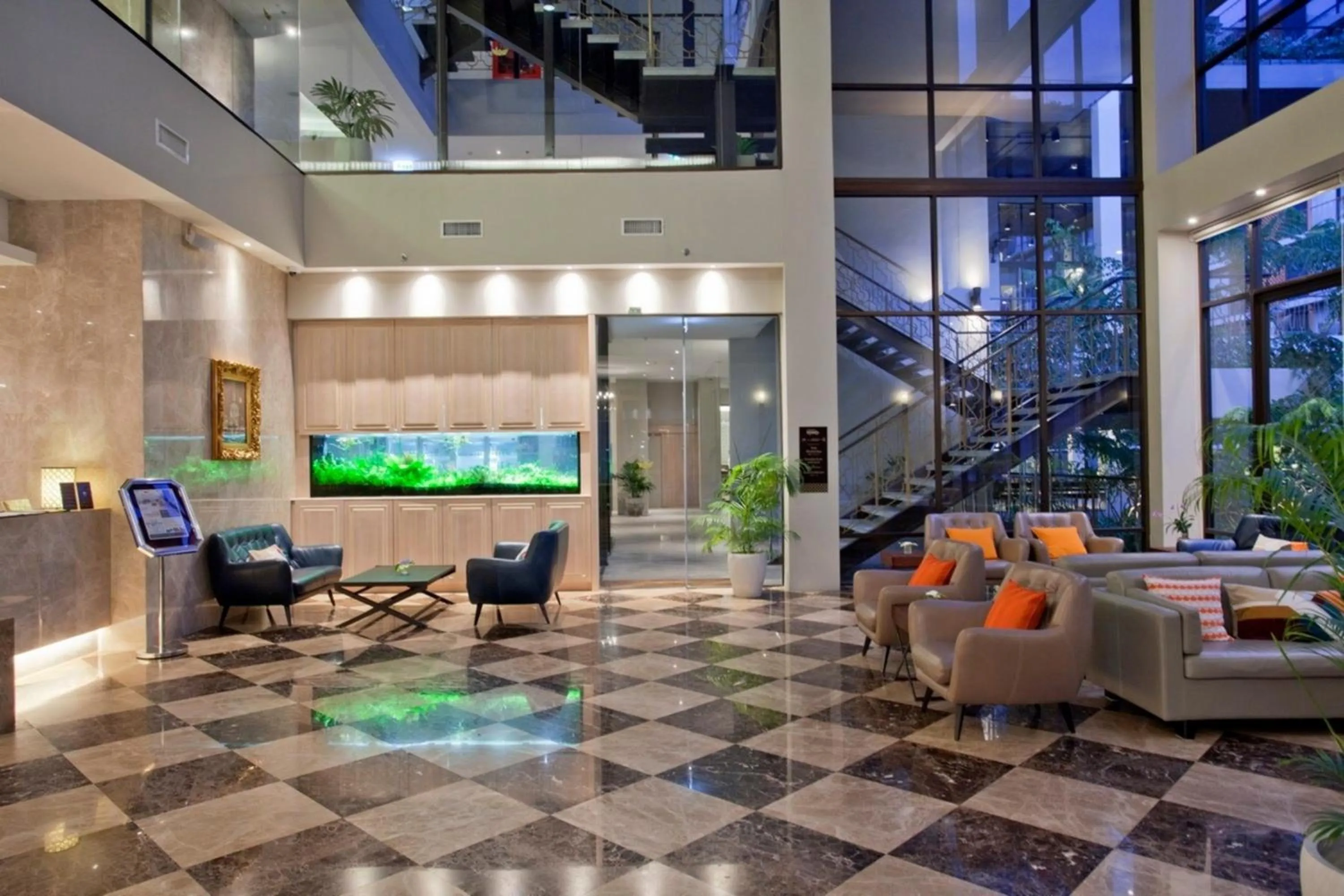 Lobby or reception in Balcony Courtyard Sriracha Hotel & Serviced Apartments