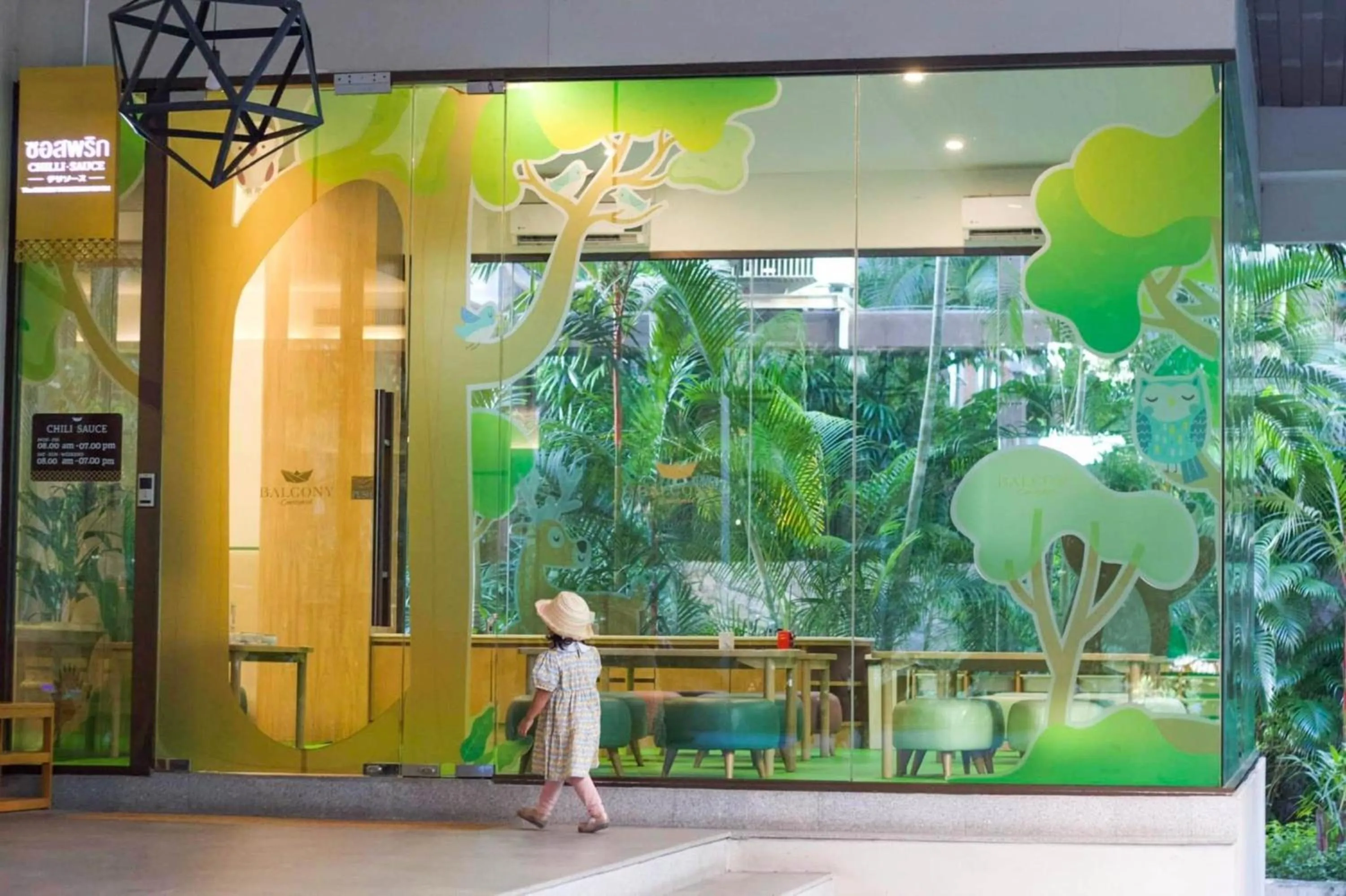 children in Balcony Courtyard Sriracha Hotel & Serviced Apartments