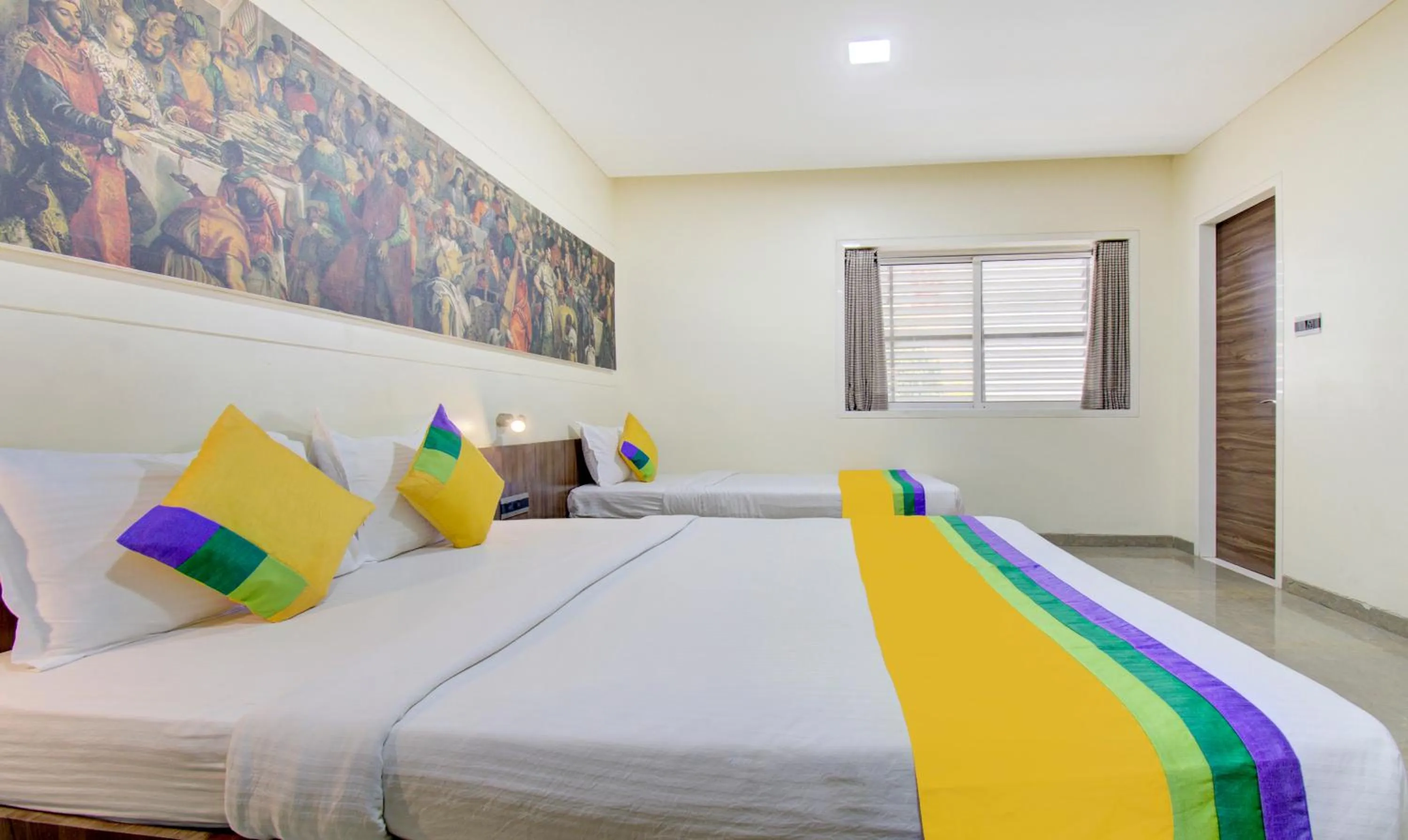 Bedroom, Bed in Treebo Lalaji's Executive