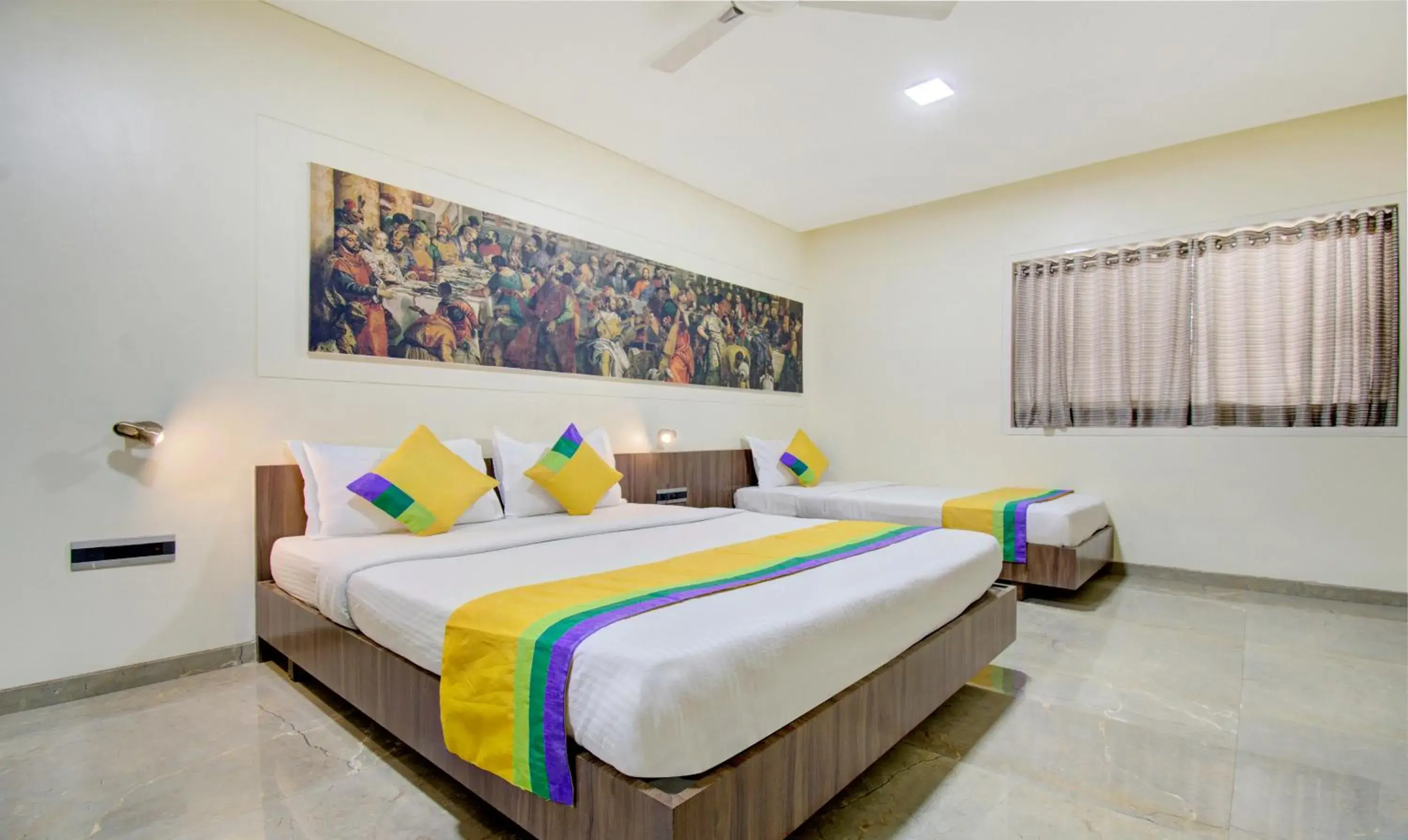 Bedroom, Bed in Treebo Lalaji's Executive Bedroom, Bed in Treebo Lalaji's Executive