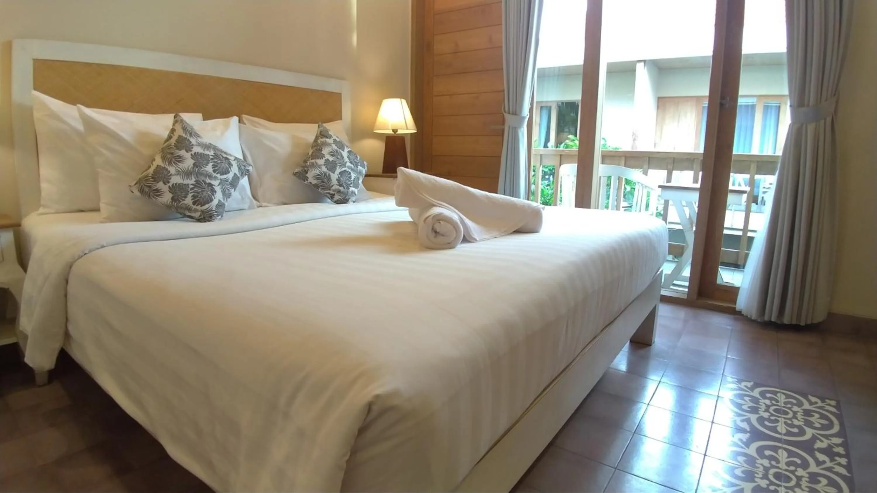 Bed in Jukung Guest House