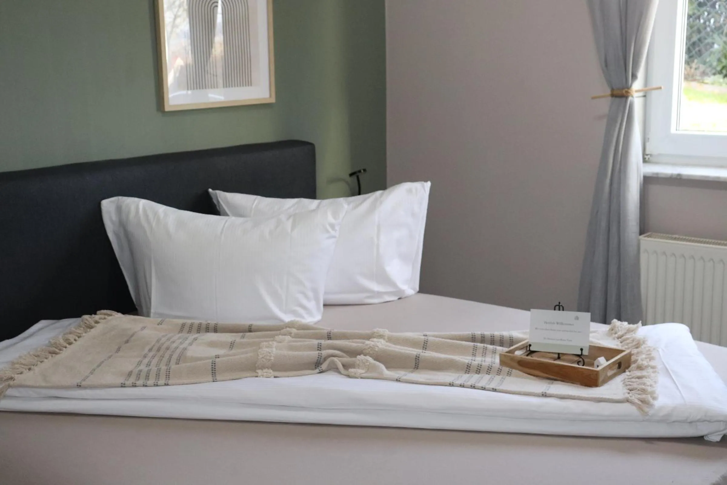 Bed in Pension und Apartment Landhaus Fricke