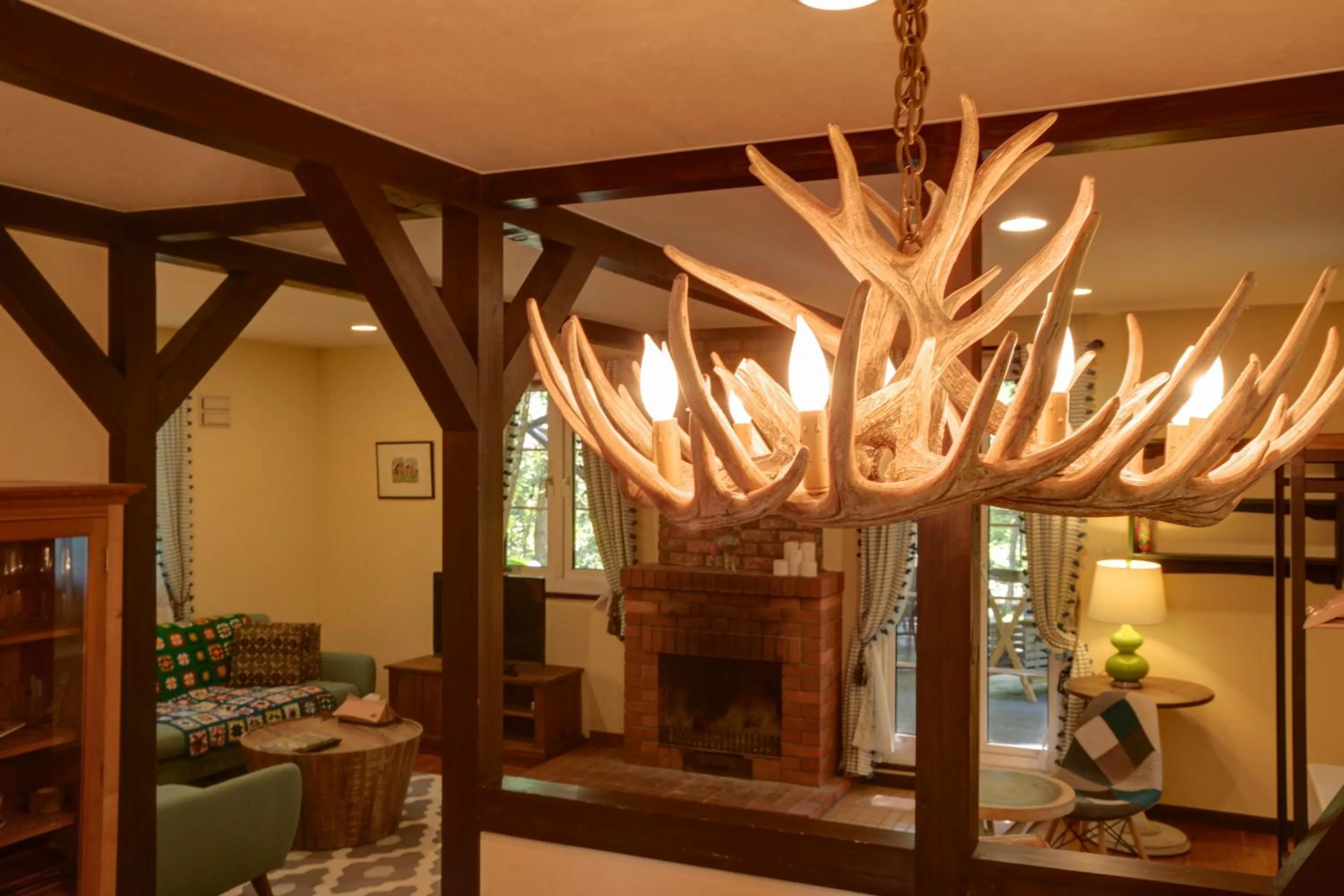 Living room in Tokachi Nakasatsunai Glamping Resort Feriendorf