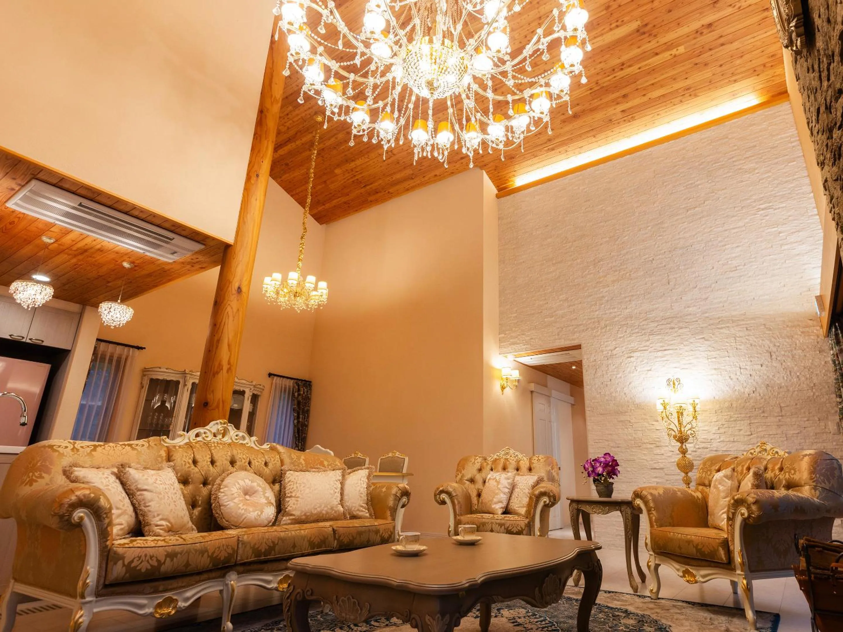 Living room in Tokachi Nakasatsunai Glamping Resort Feriendorf