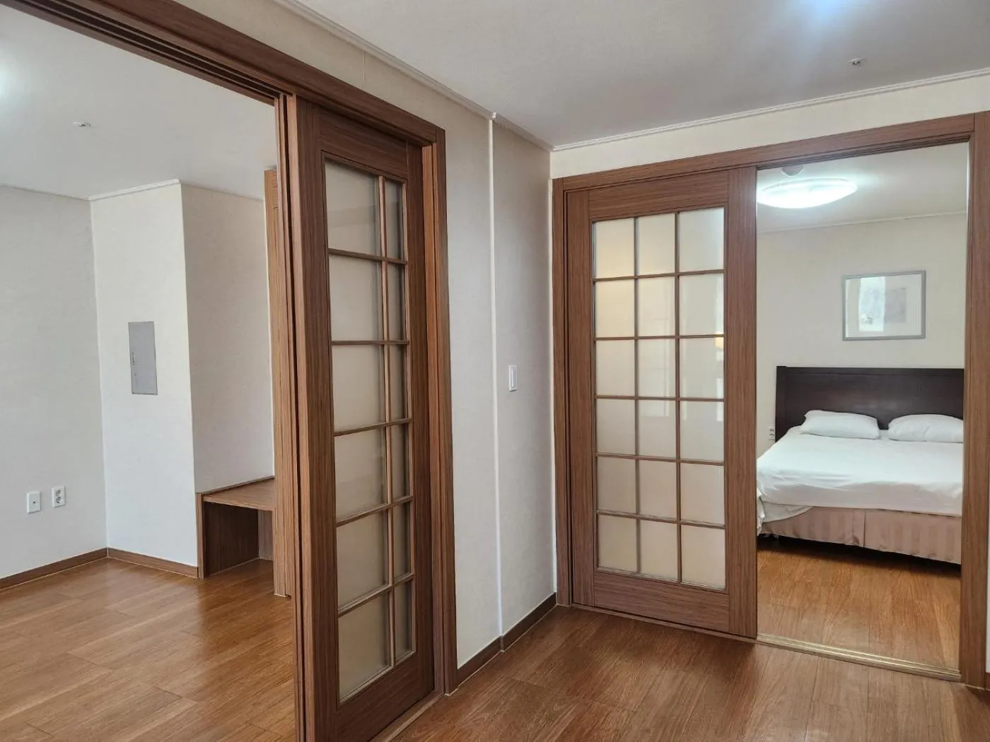 Bed in Jeongseon Mayhills Resort