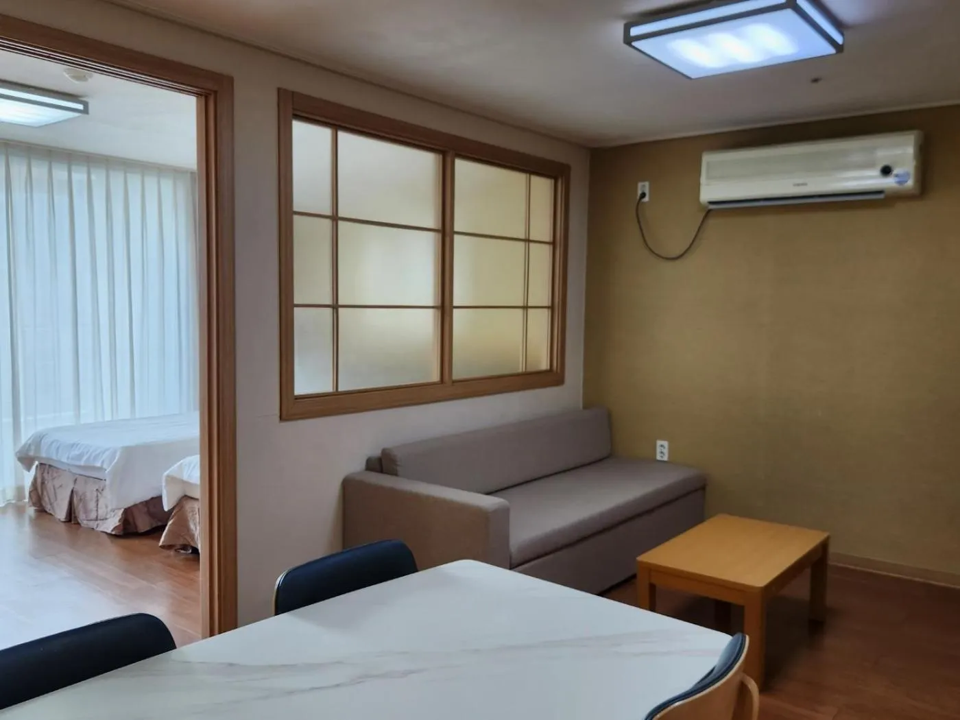 Bed in Jeongseon Mayhills Resort