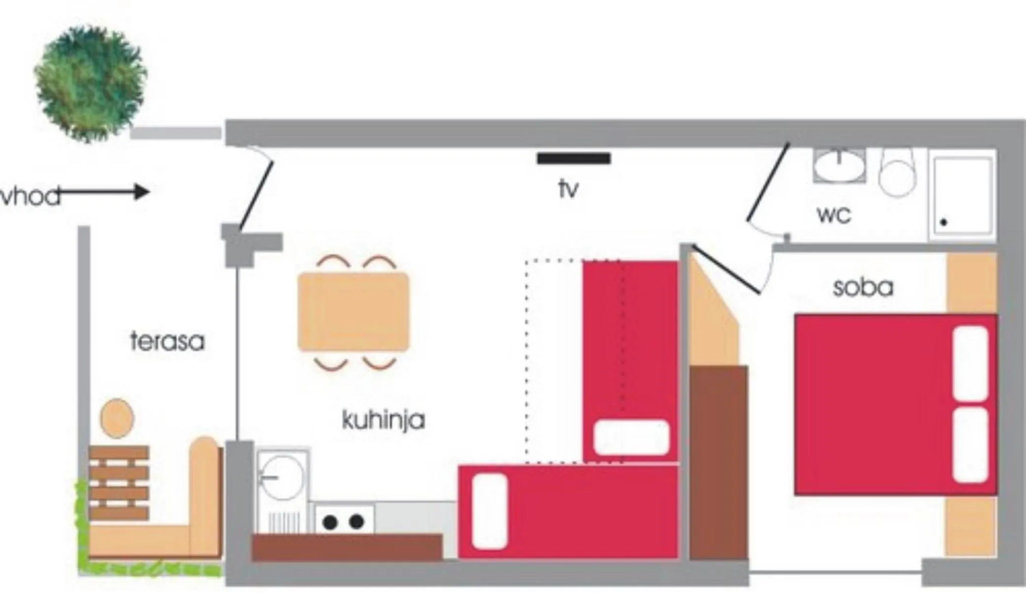 Floor plan in Apartment Norma