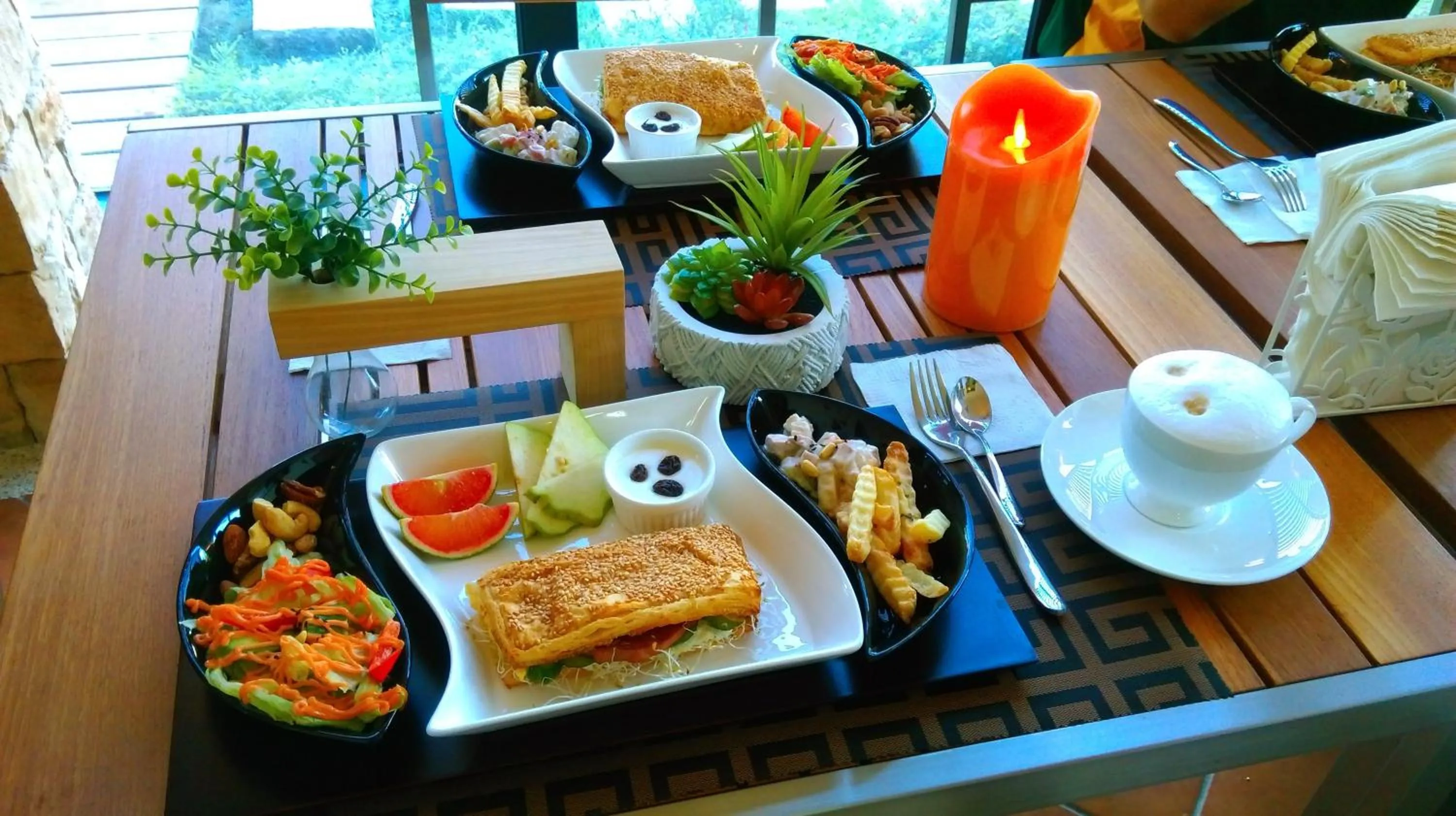 American breakfast in White Palace B&B