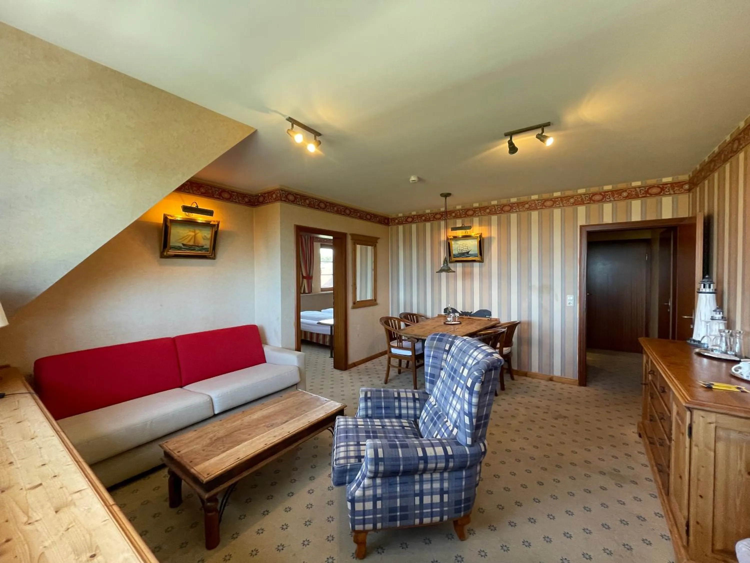 Living room in Moby Dick Hotel & Ferienwohnungen