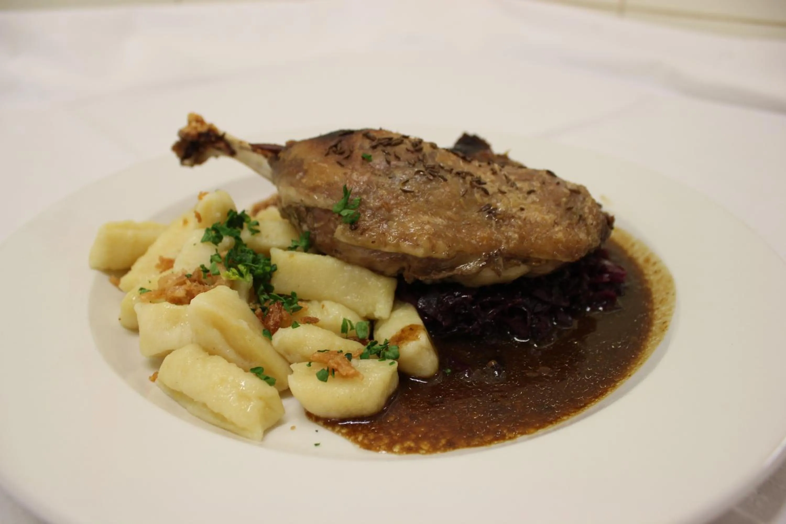 Food close-up in Hotel U Císaře