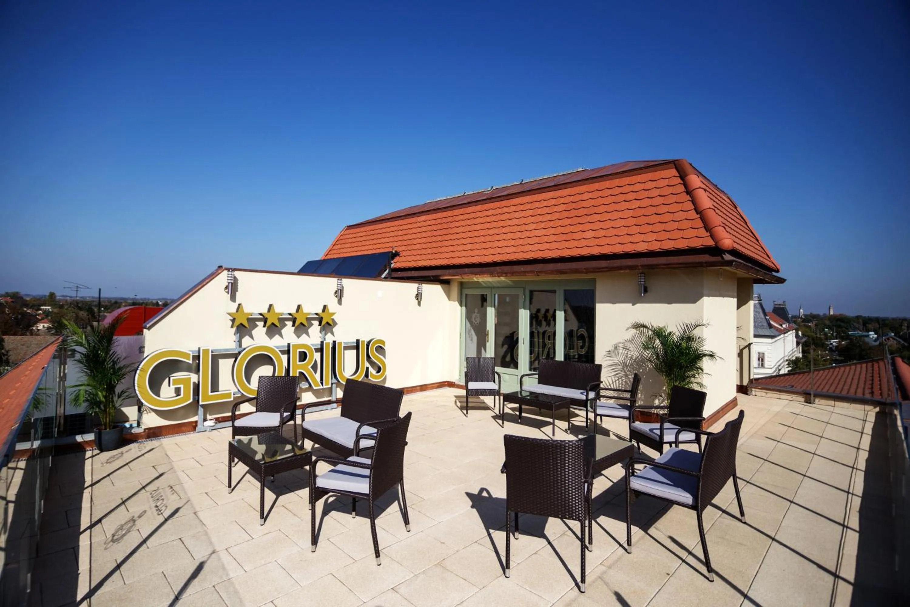 Balcony/Terrace in Grand Hotel Glorius Makó