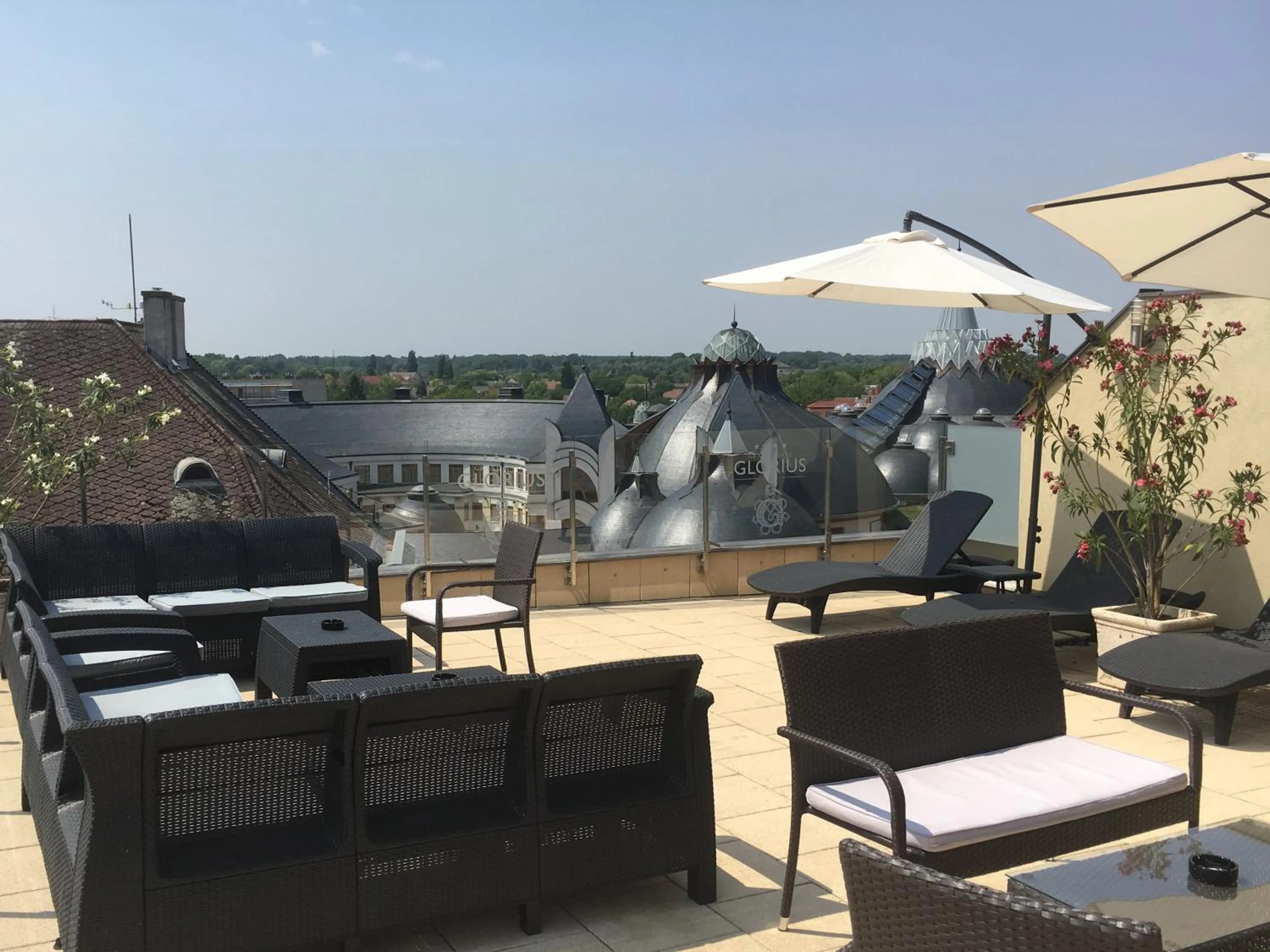 City view in Grand Hotel Glorius Makó