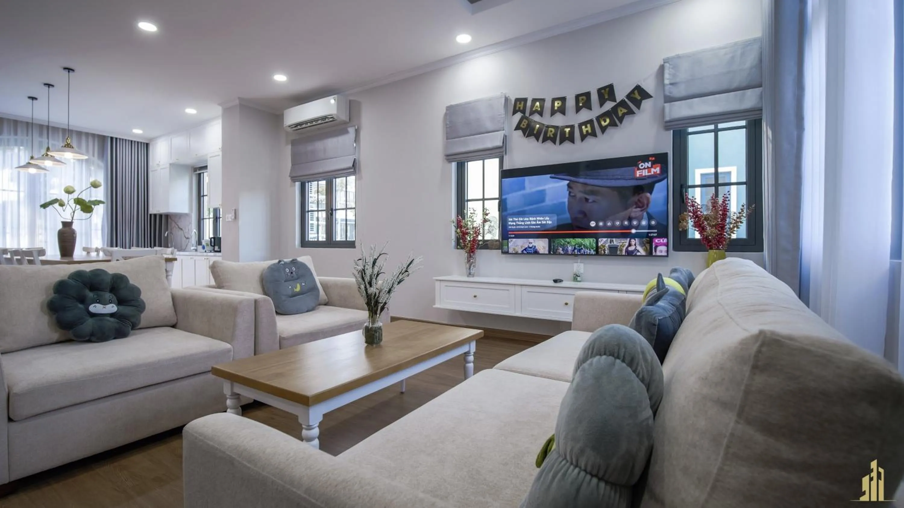 Communal lounge/ TV room in JB. Nguyễn Villa NovaWorld Phan Thiết