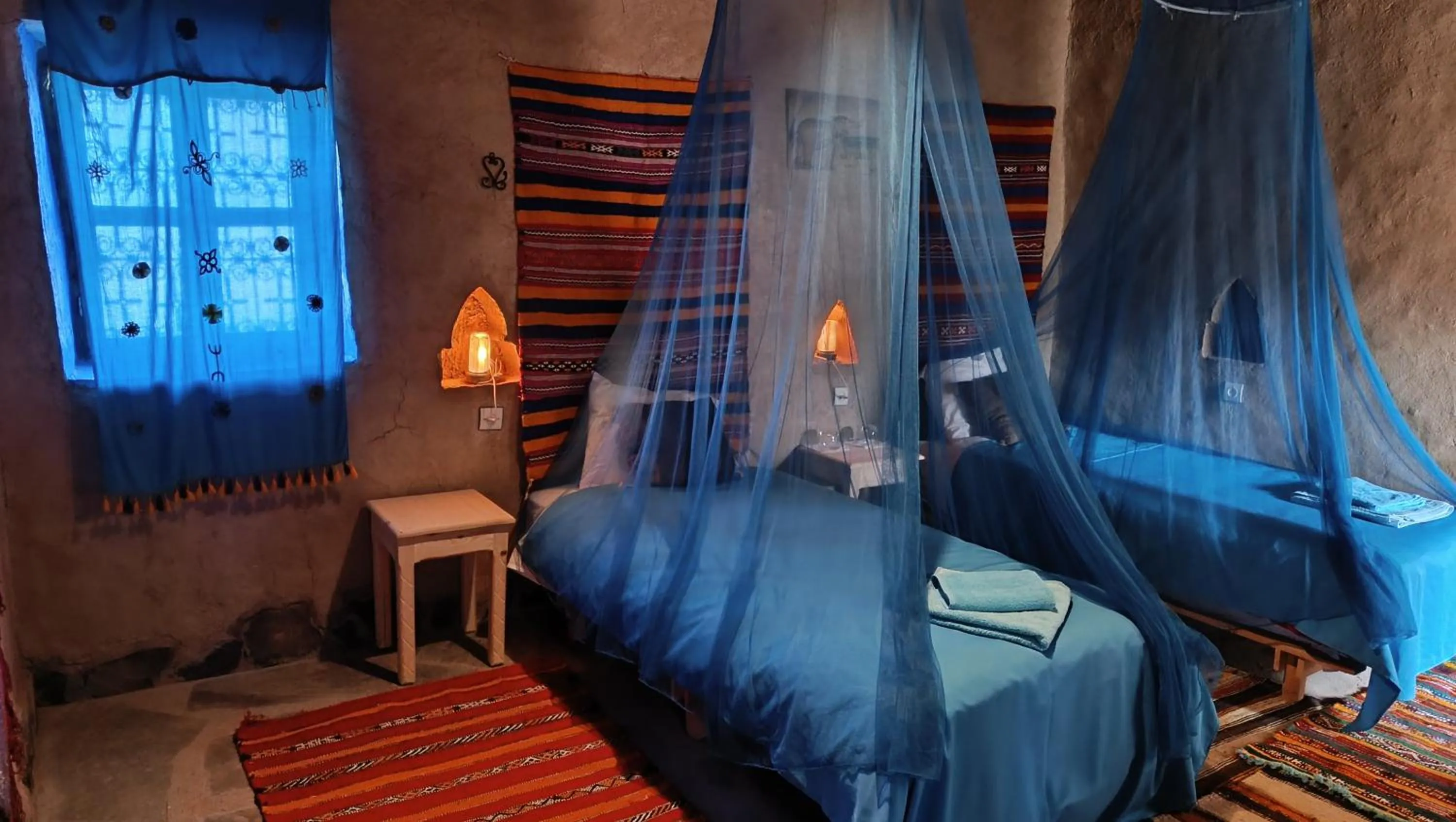 Bed in kasbah luna del sur