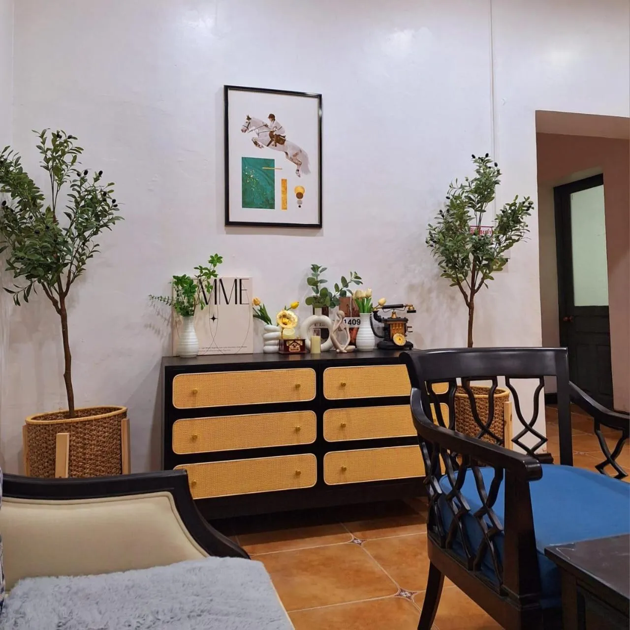 Lobby or reception in Monsane villa