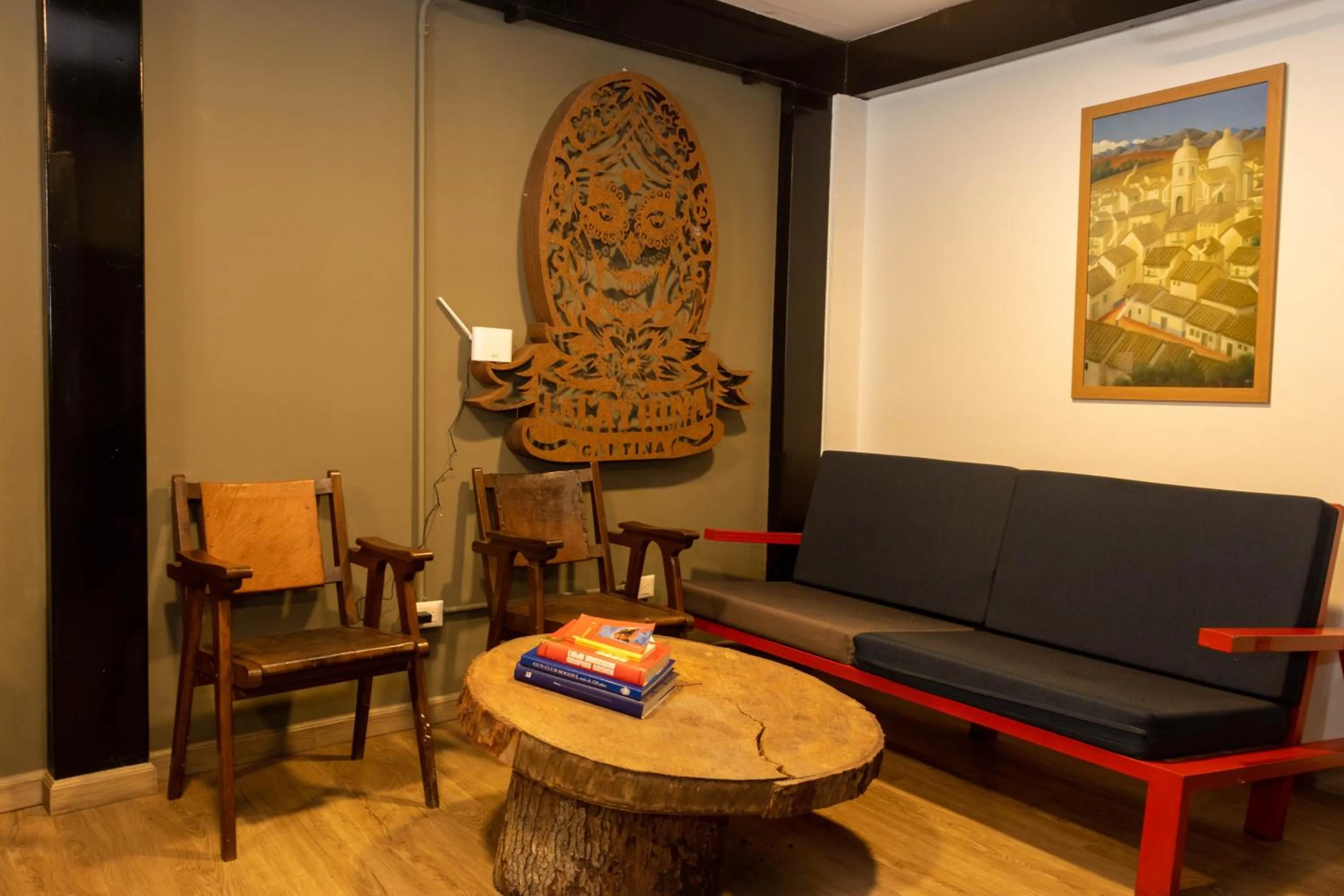 Living room in Hotel Quinta Bolivar