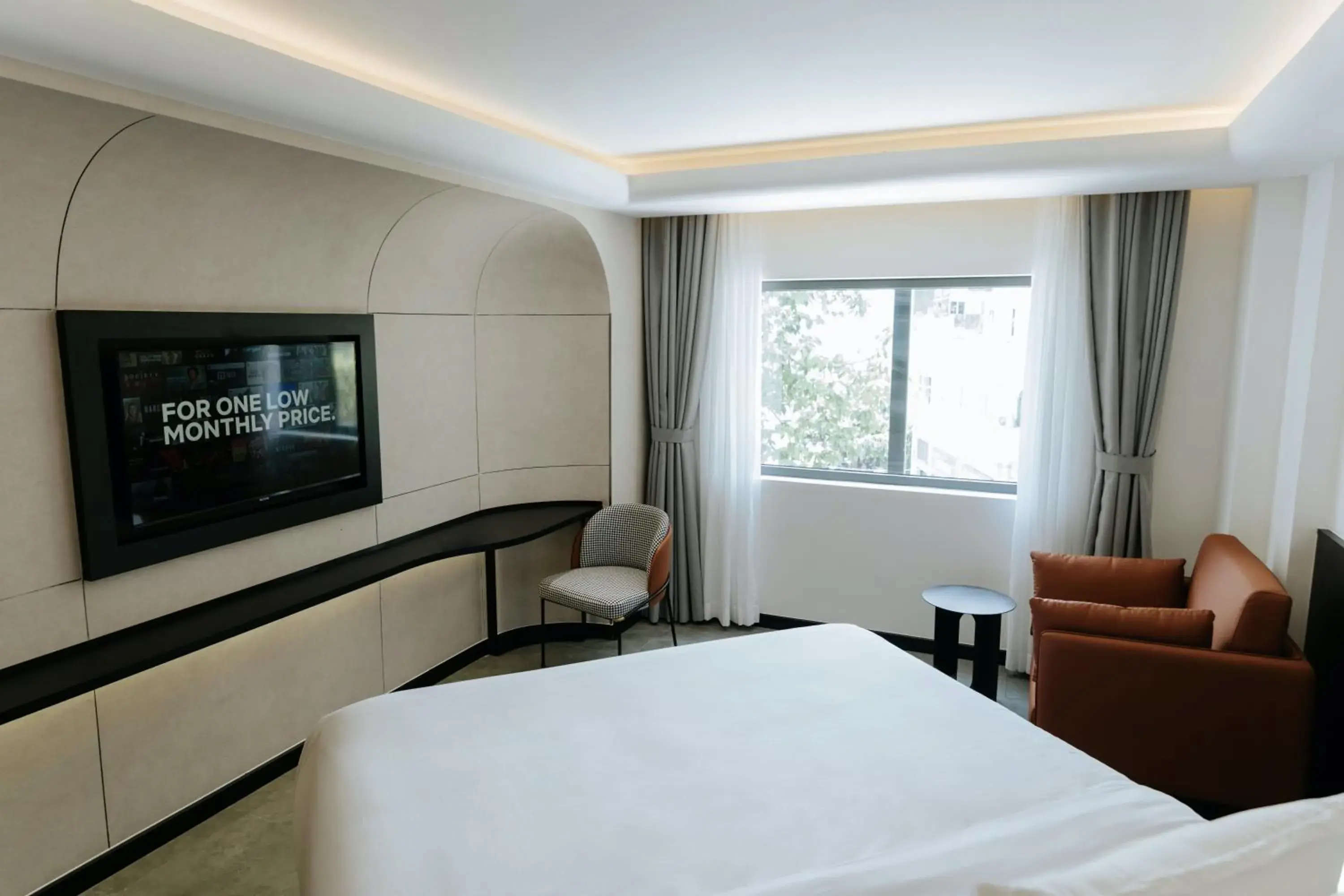 TV and multimedia, Bed in The Concept Hotel HCMC - City Center TV and multimedia, Bed in The Concept Hotel HCMC - City Center