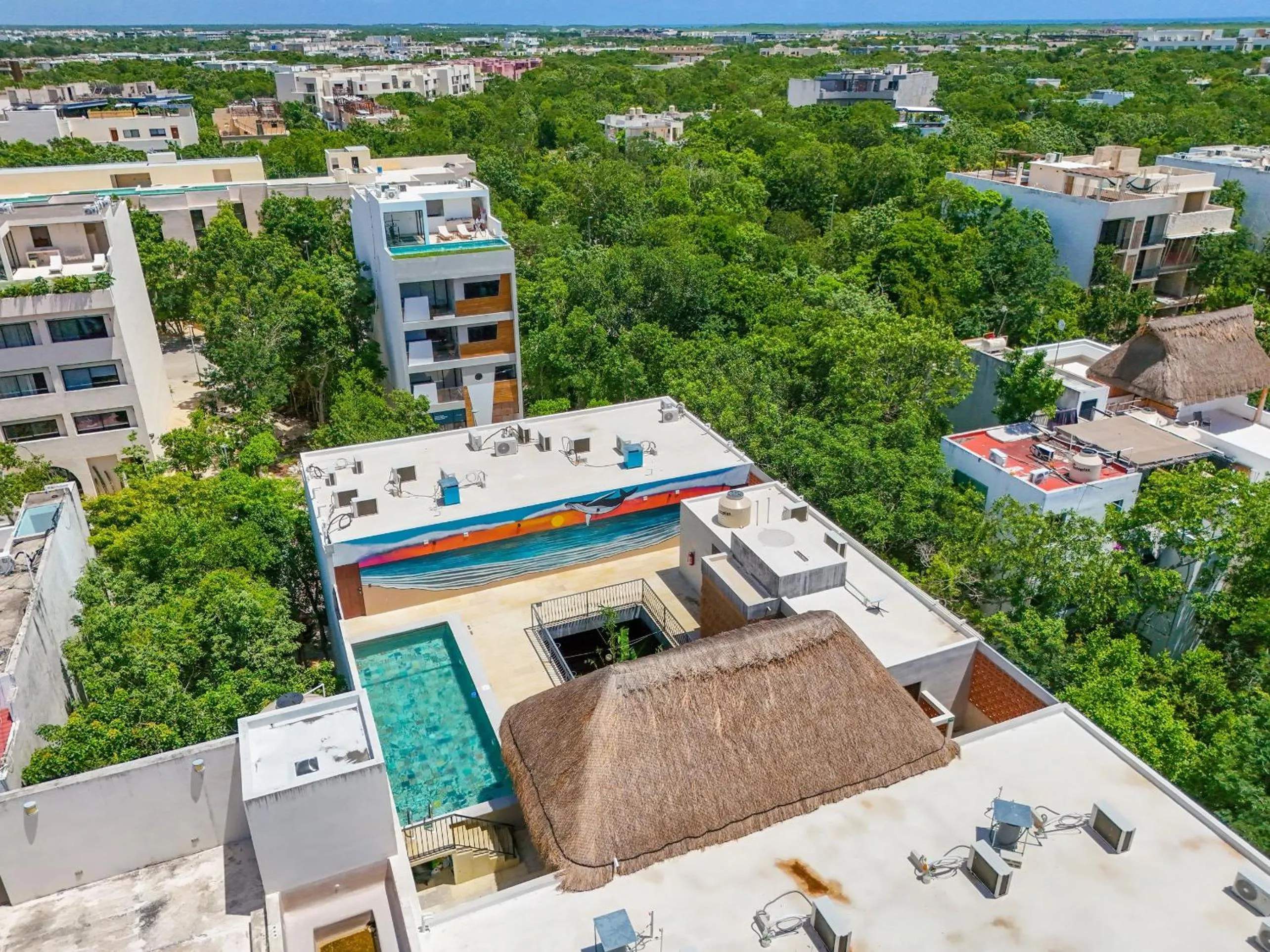 Bird's eye view in Calea Tulum Boutique Hotel