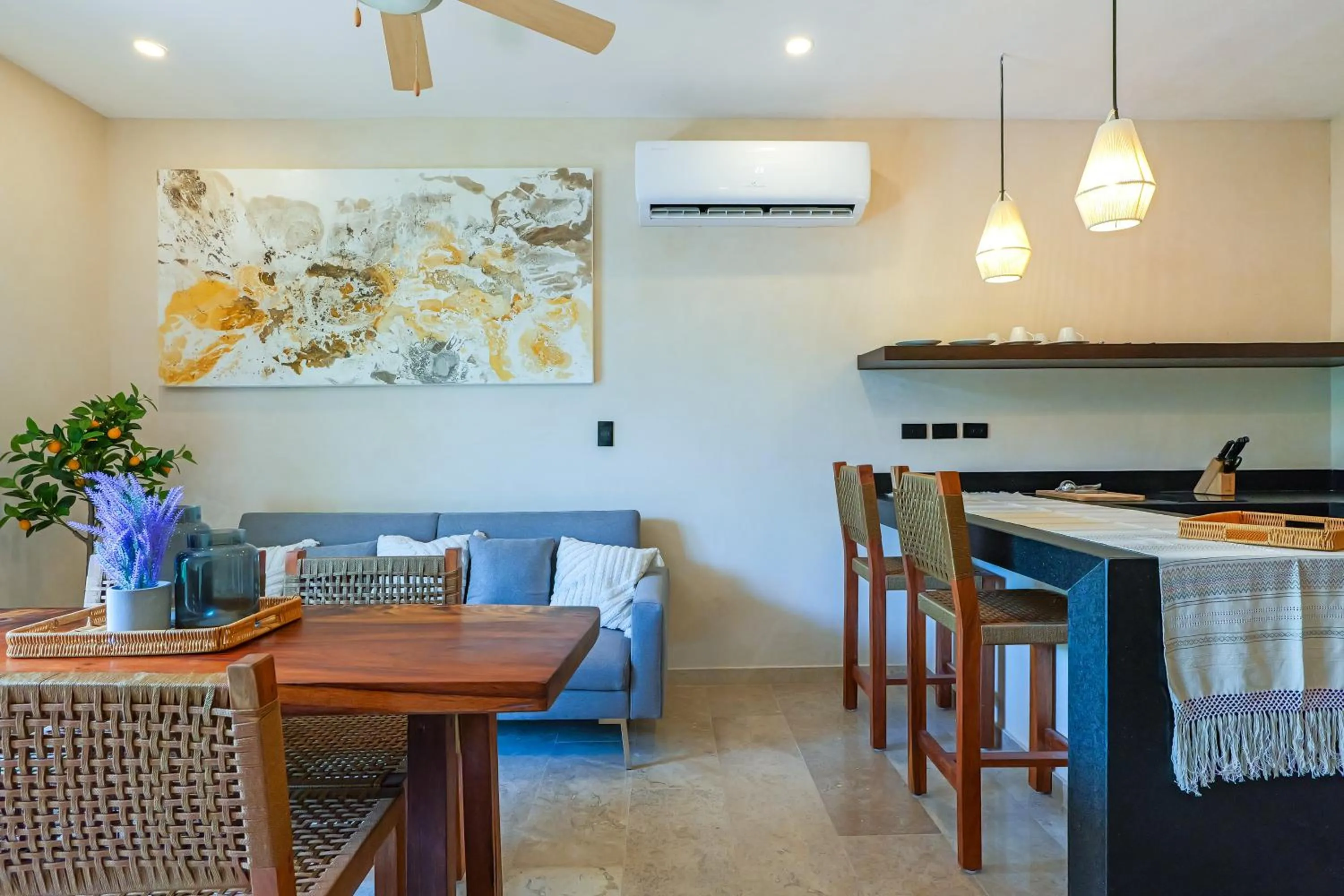 Living room in Calea Tulum Boutique Hotel