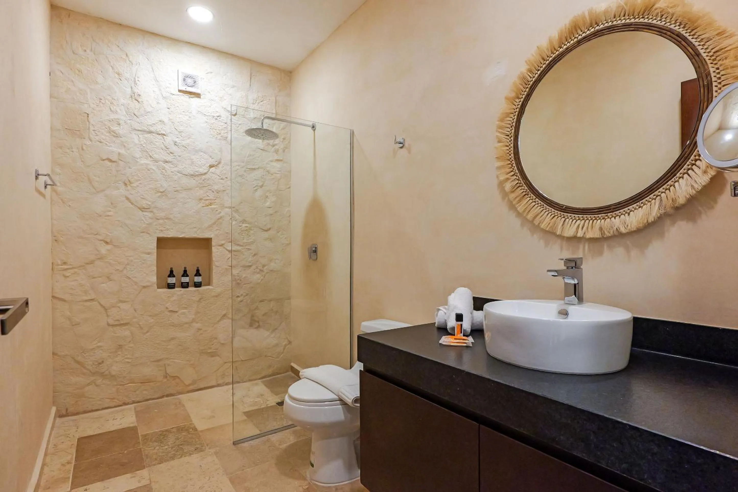 Shower in Calea Tulum Boutique Hotel