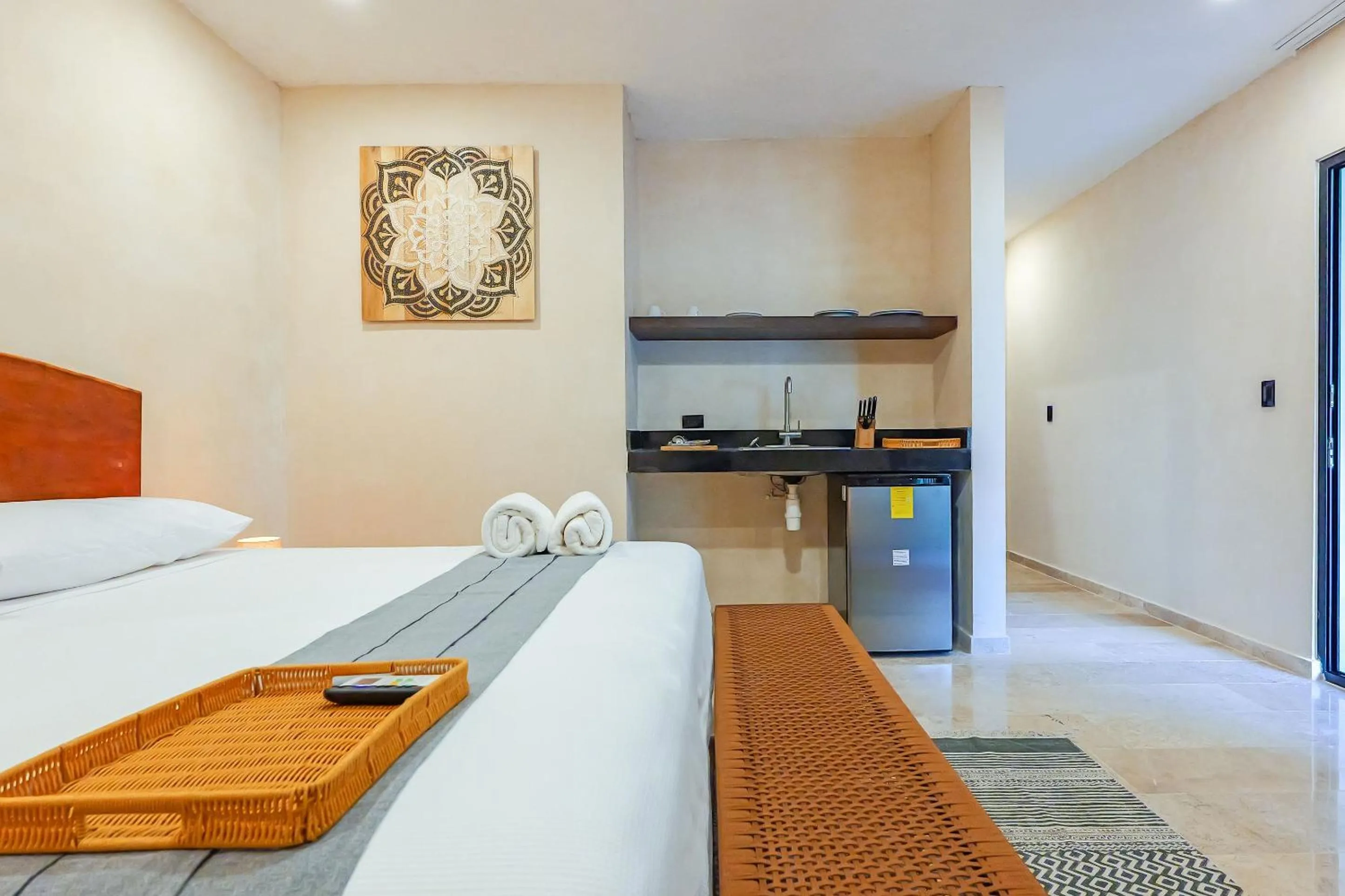 Bed in Calea Tulum Boutique Hotel