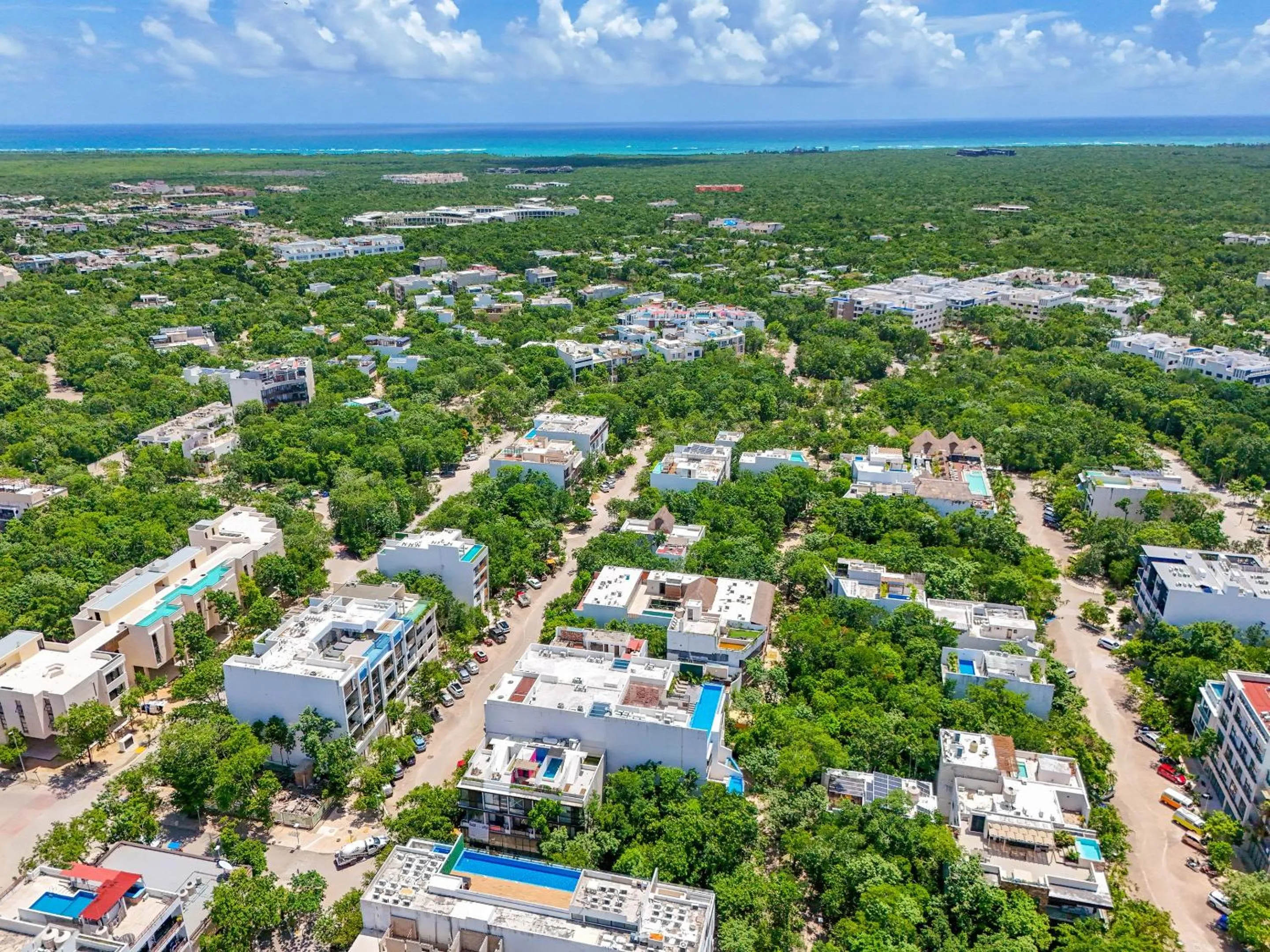 Bird's eye view in Calea Tulum Boutique Hotel