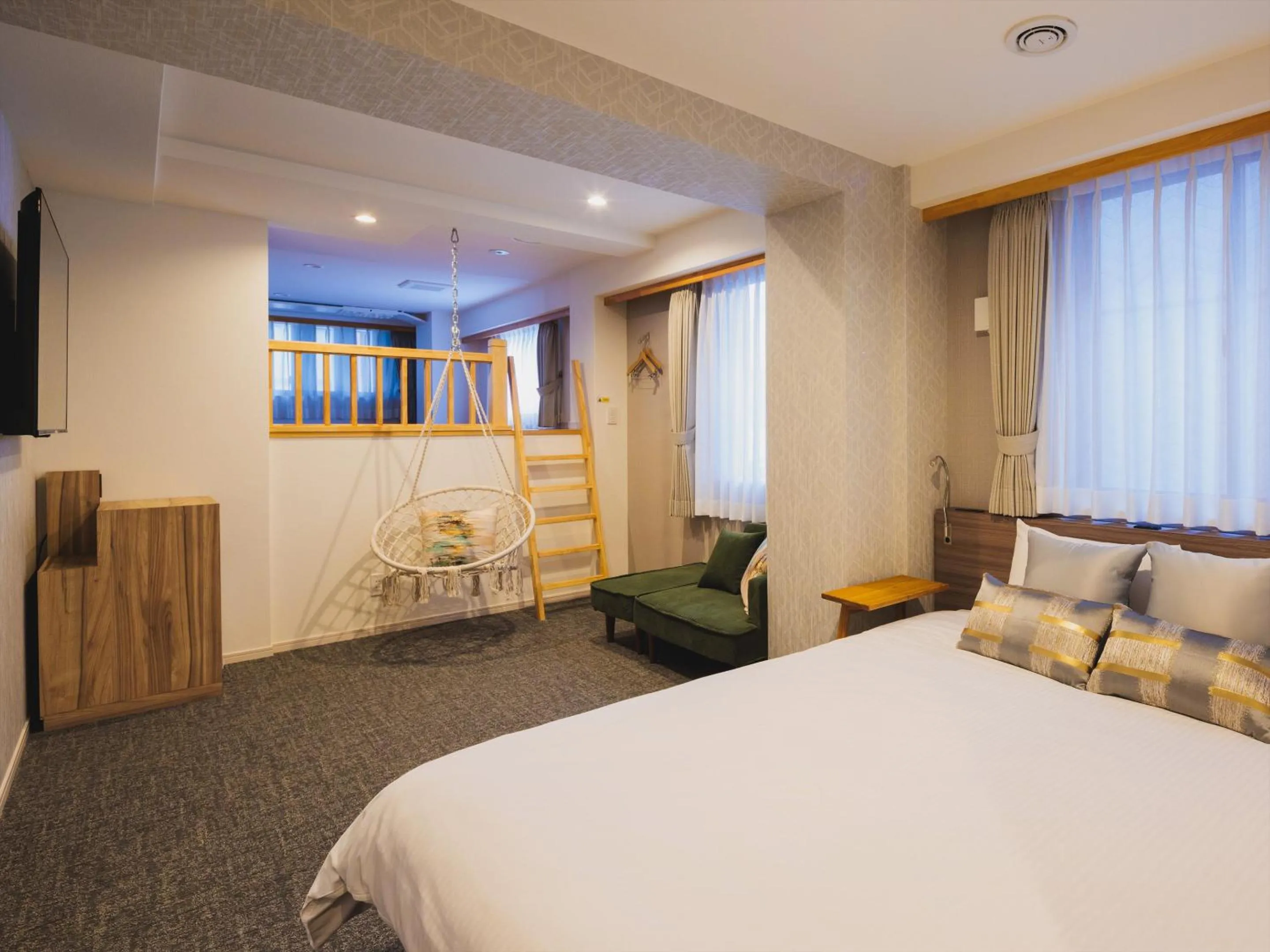 Photo of the whole room, Bed in Giappo Franca Kyoto