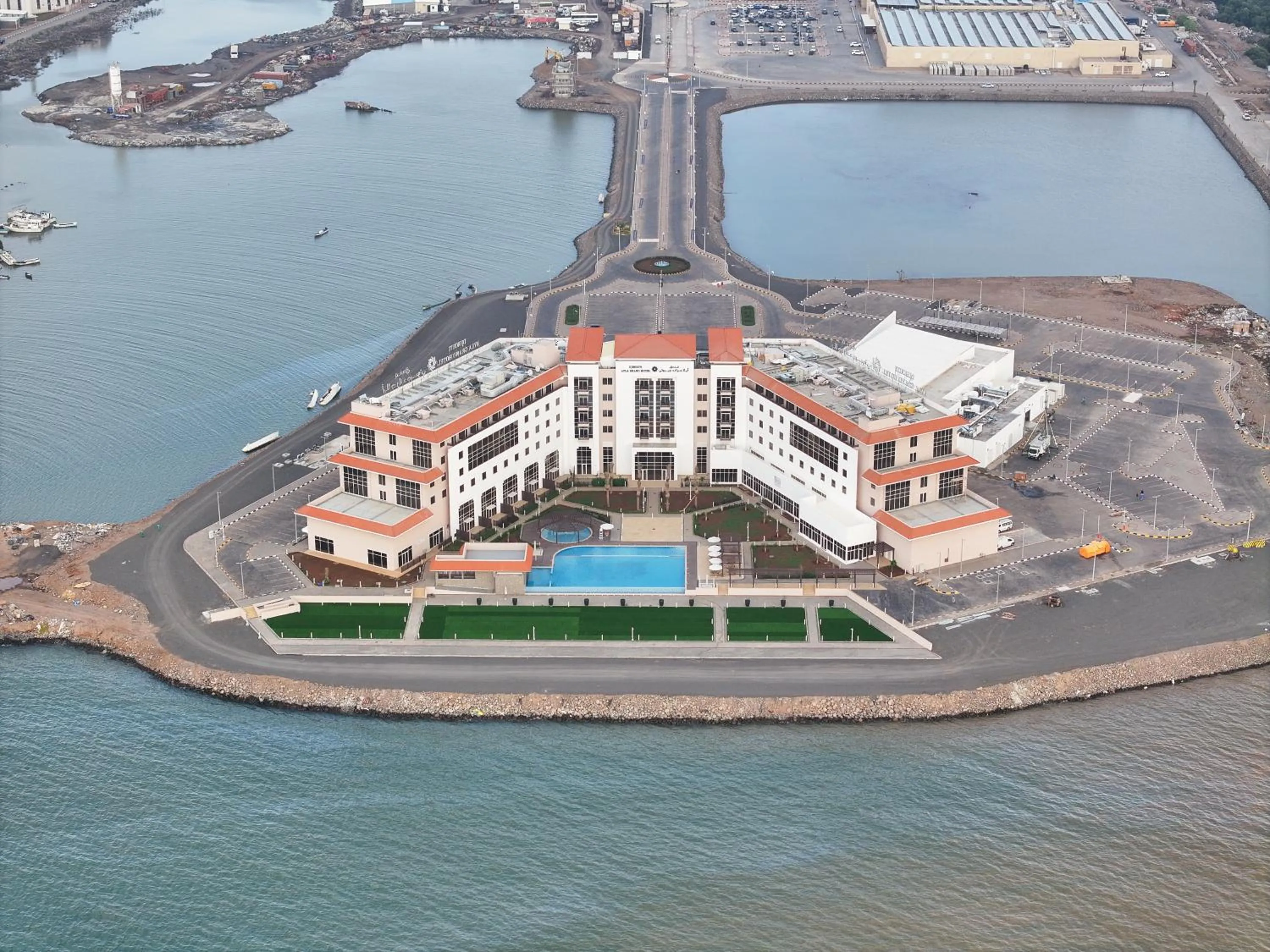 Bird's eye view in Djibouti Ayla Grand Hotel & Mall