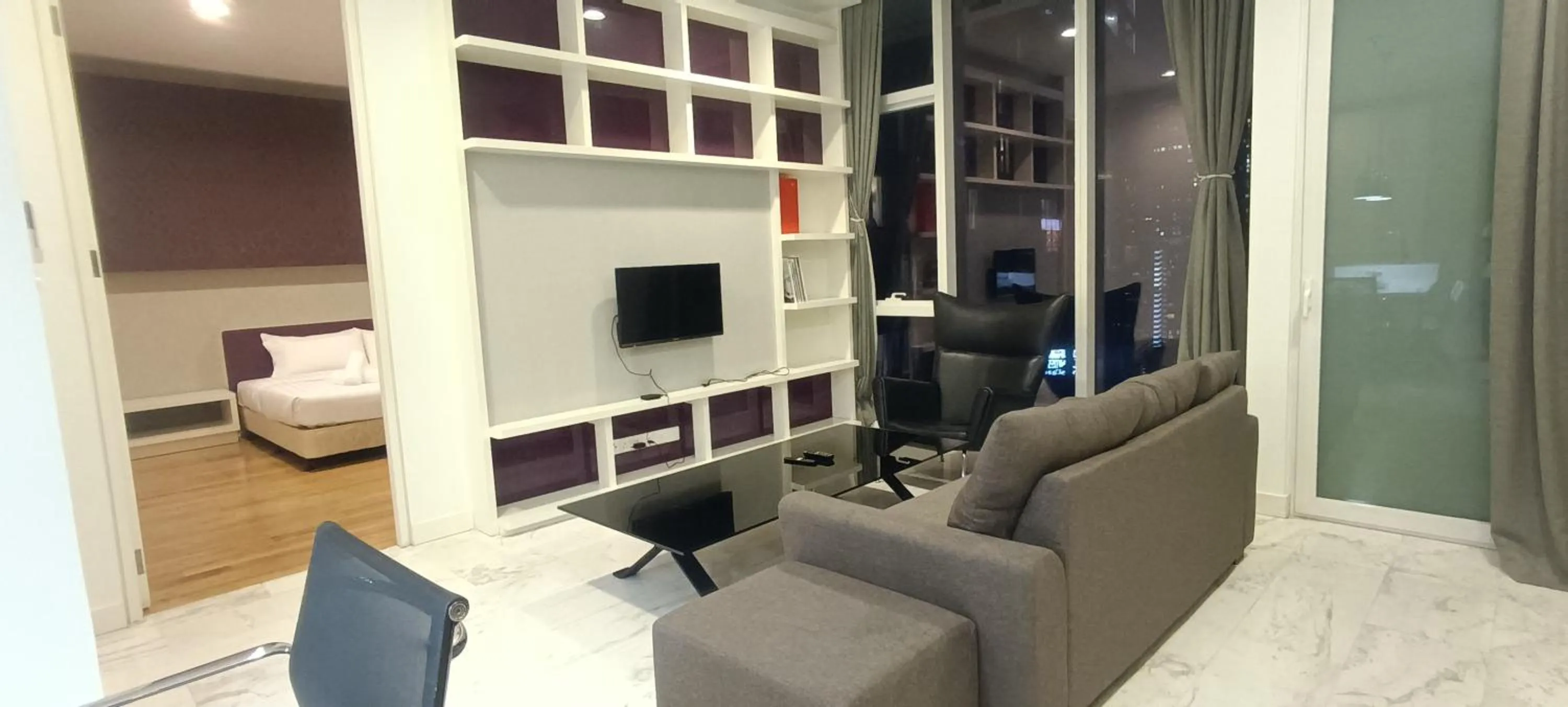 TV and multimedia, Bed in SKYWARD SUITES at Platinum KLCC