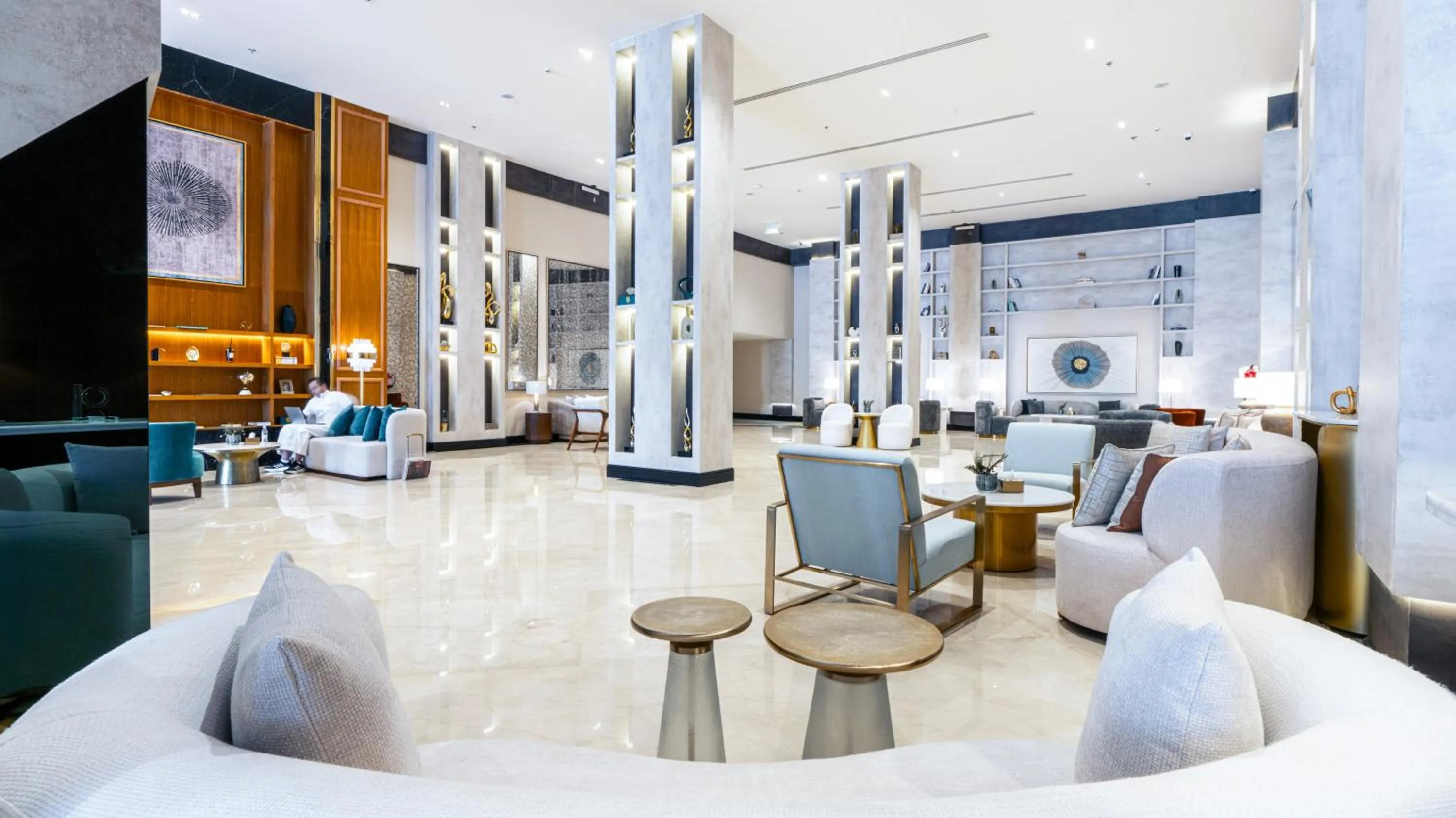 Seating area in Novo Hotel